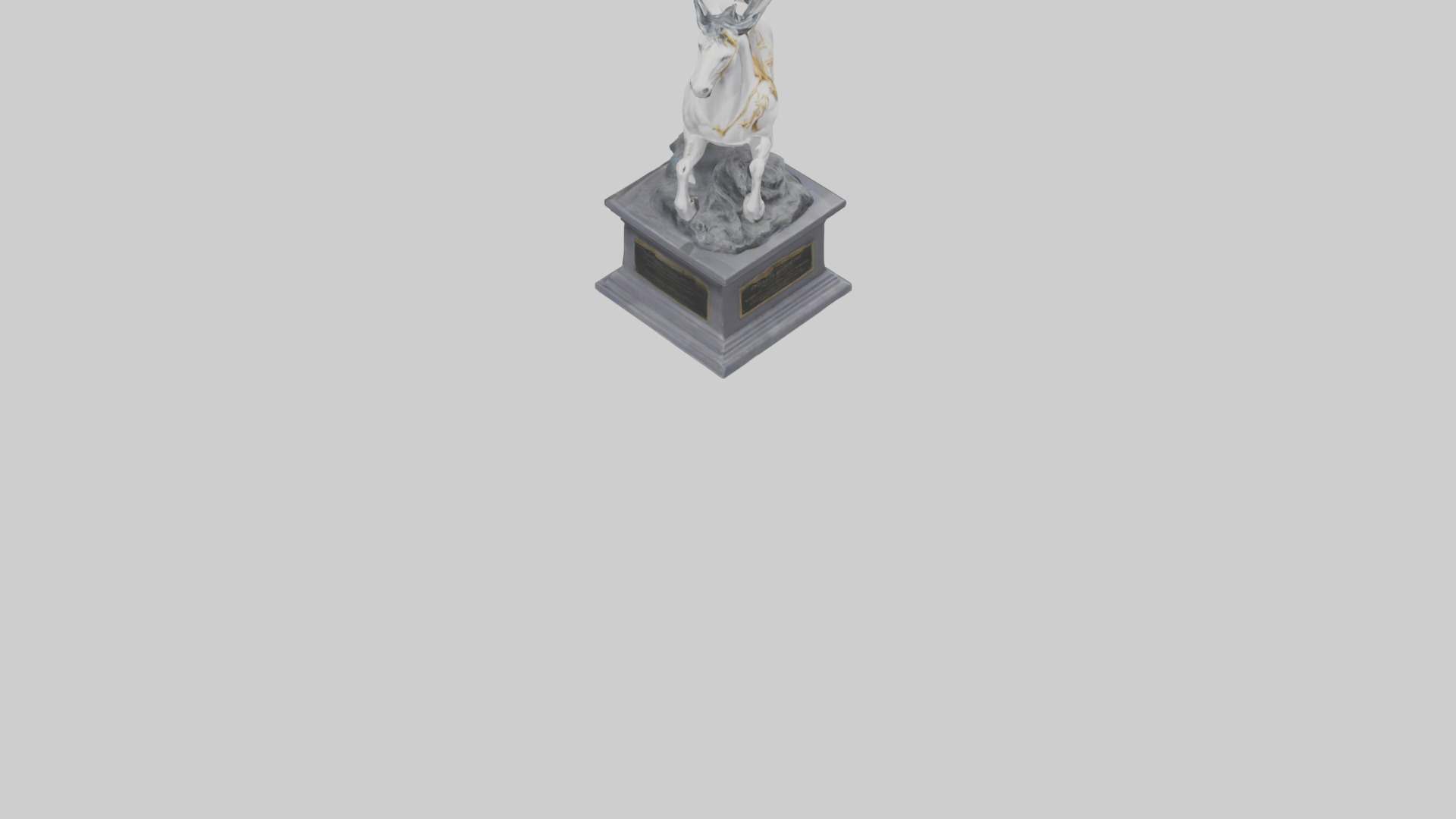 Pegasus Rising statue model Low-poly 3D model_6