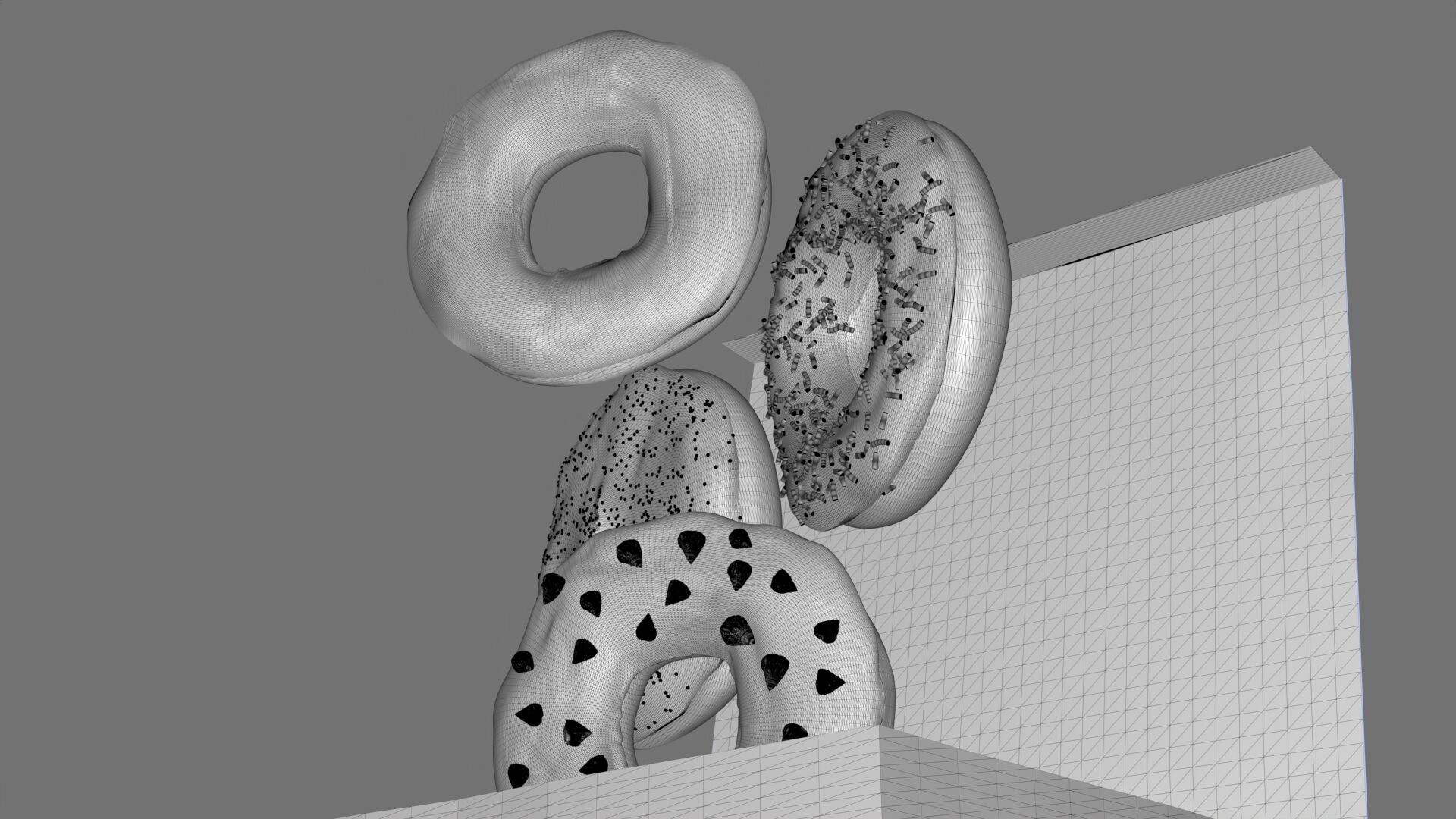 Donut Box 3D Model High Quality CGI Asset 3D model_4