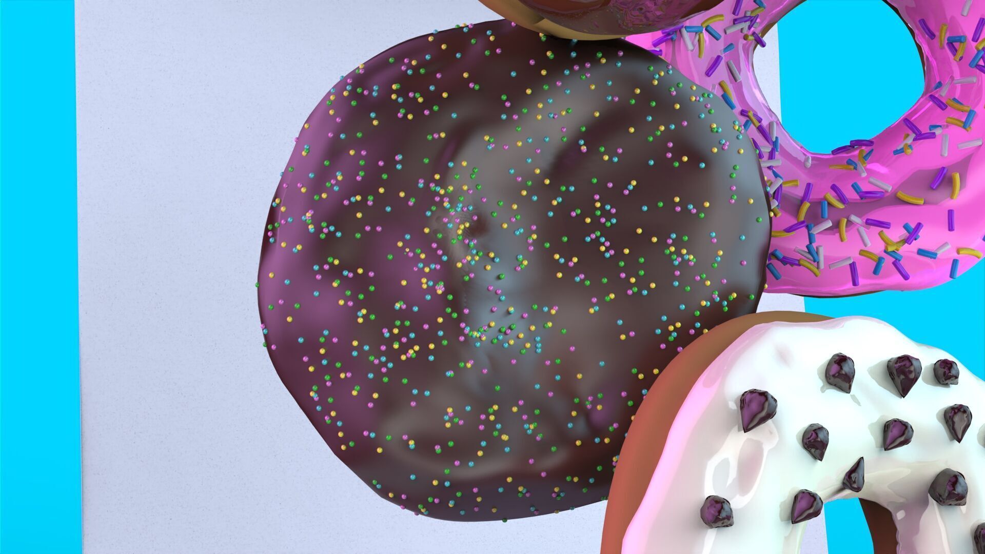 Donut Box 3D Model High Quality CGI Asset 3D model_18