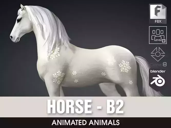 Horse-B2 3D model
