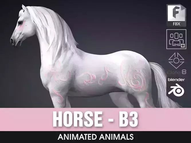 Horse-B3 3D model