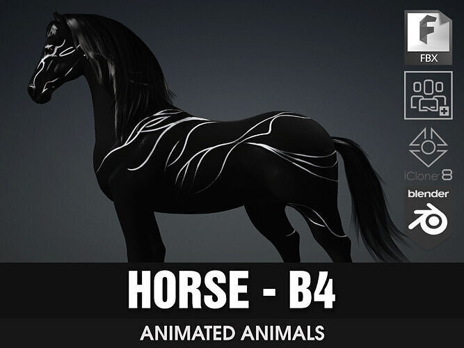 Horse-B4 3D model