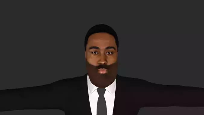 James Harden Hyper Realistic Full Body Rigged 3D Character 3D model