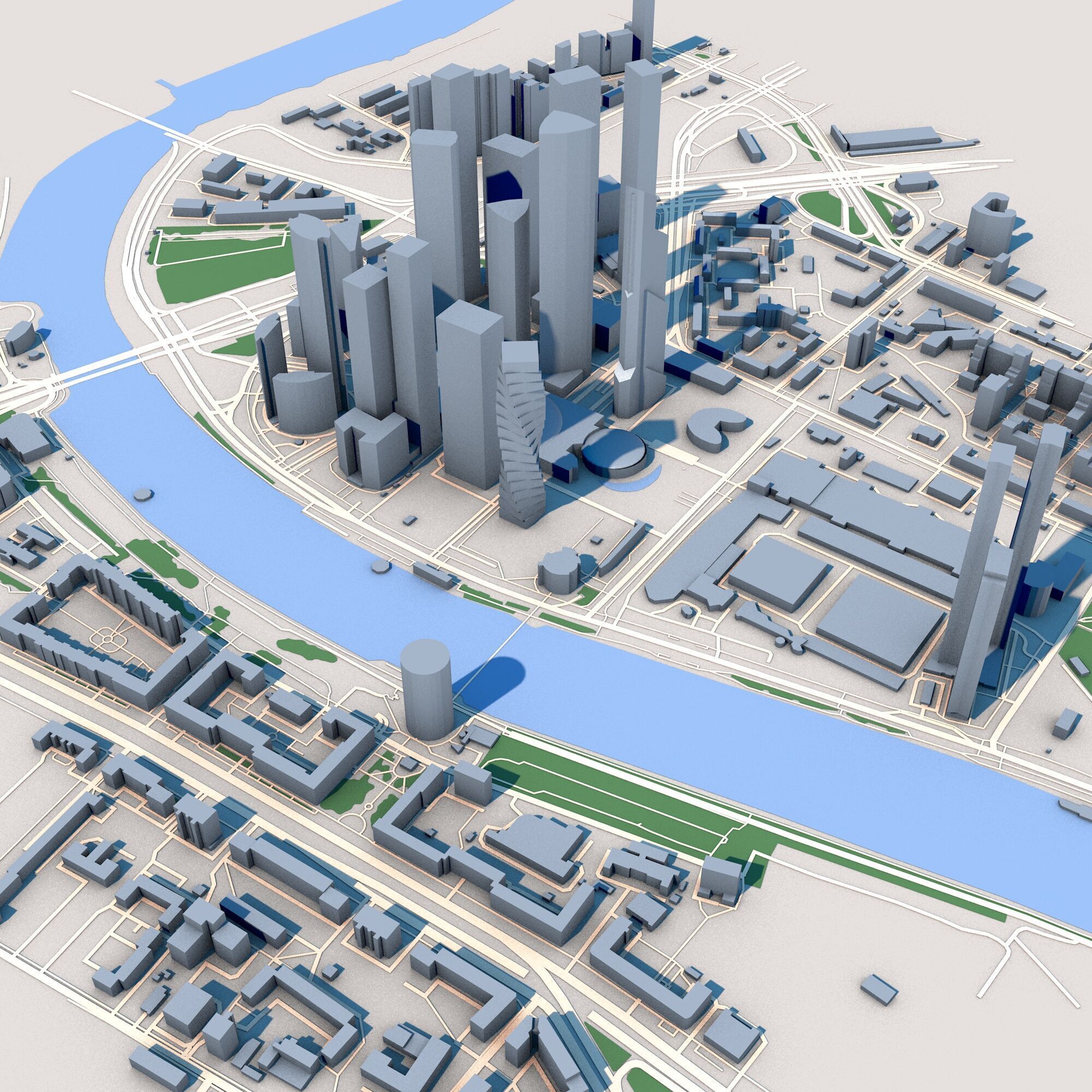 Moscow City Russia  3D model_3