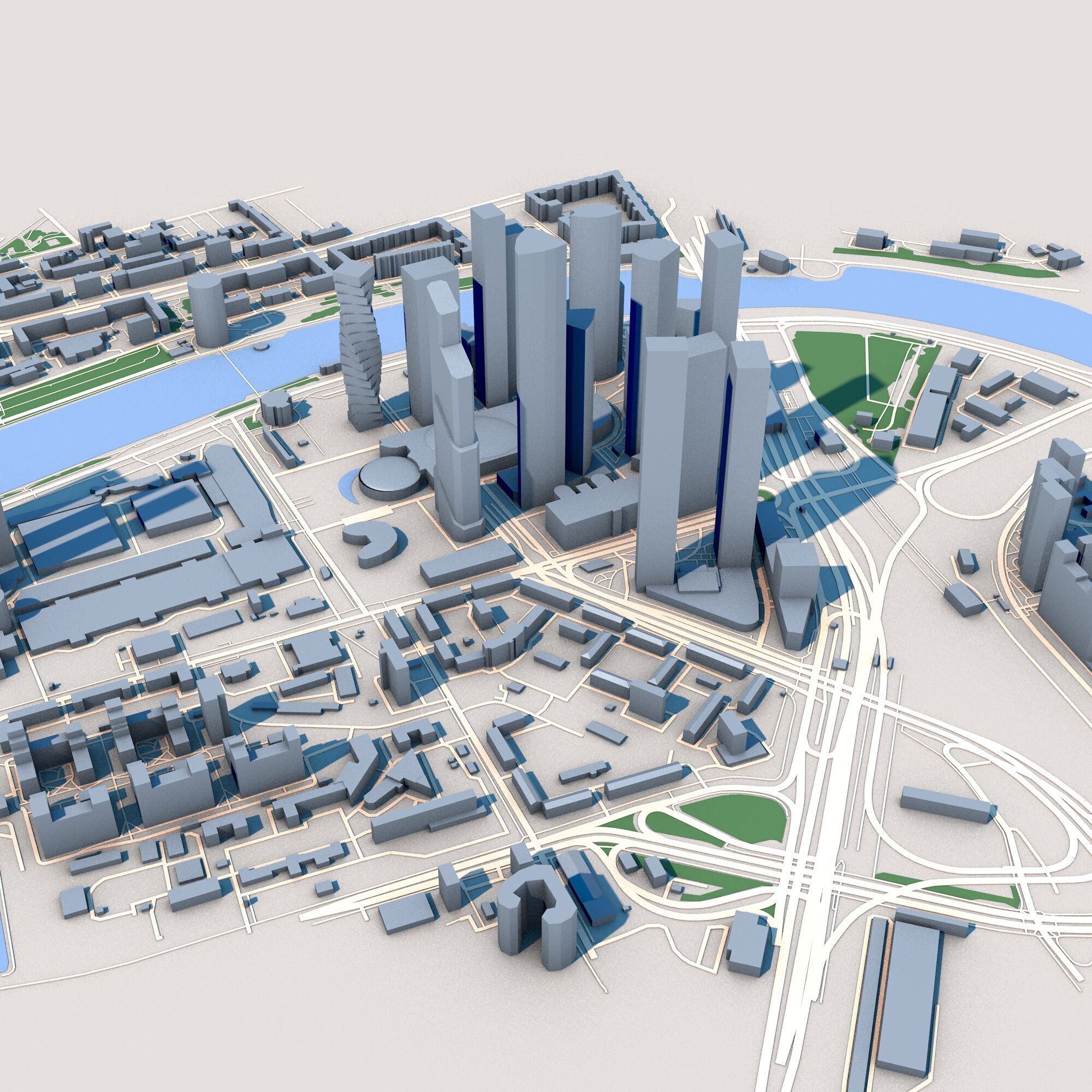 Moscow City Russia  3D model_5