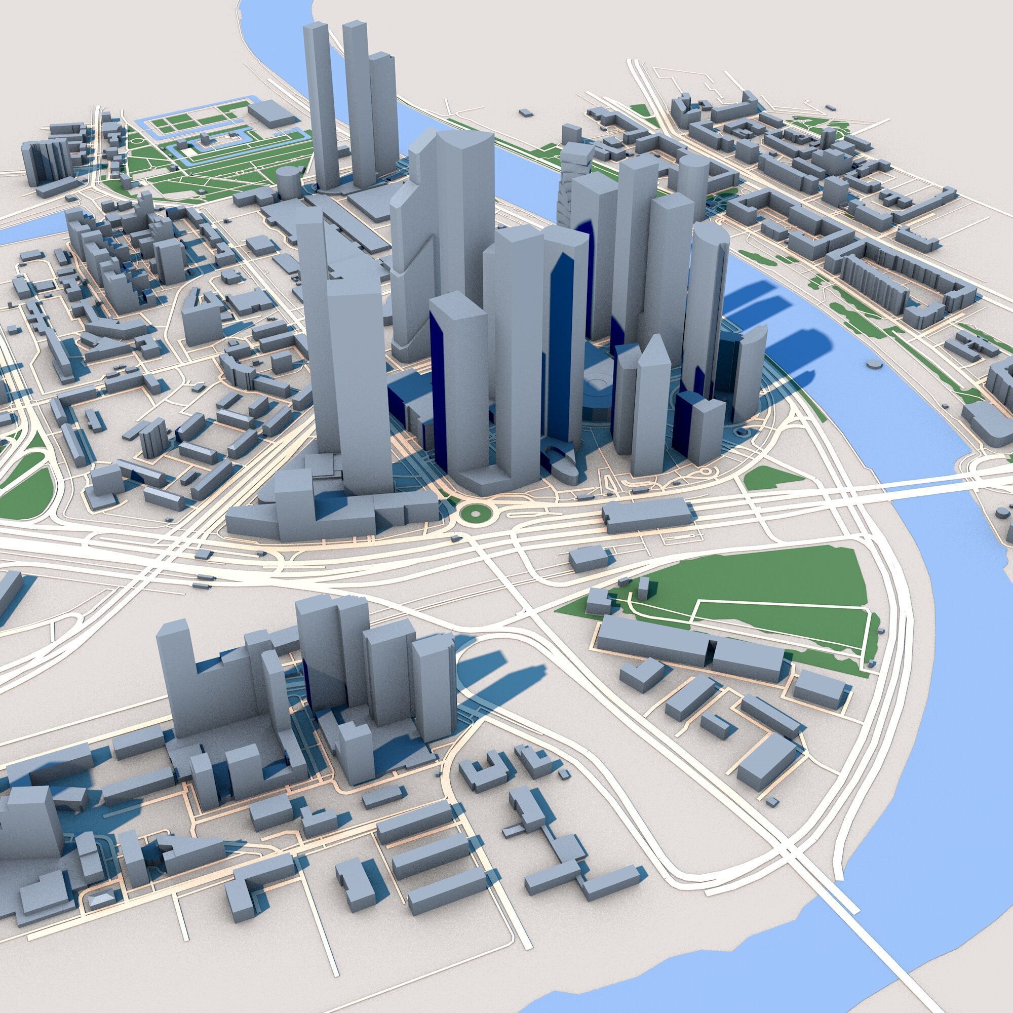 Moscow City Russia  3D model_6