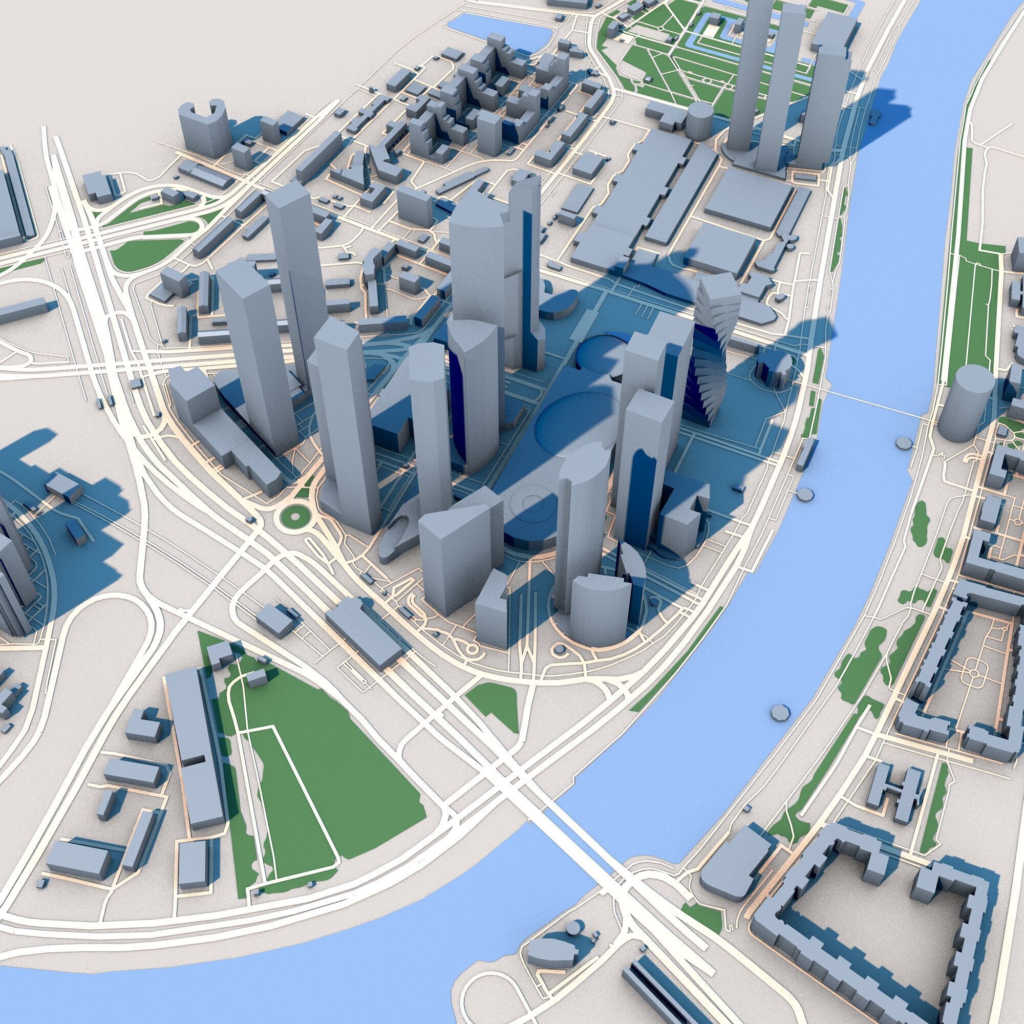 Moscow City Russia  3D model_7