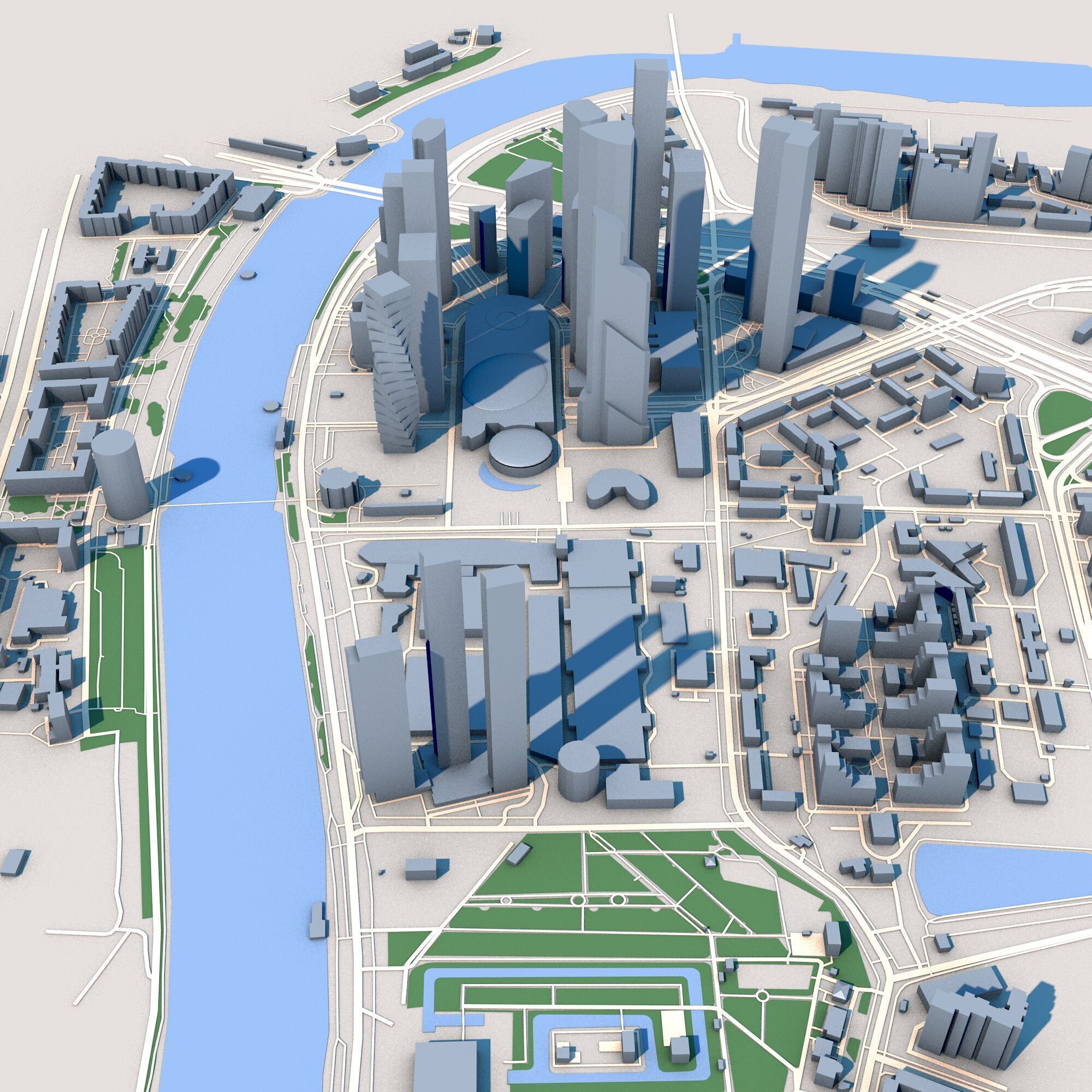 Moscow City Russia  3D model_4