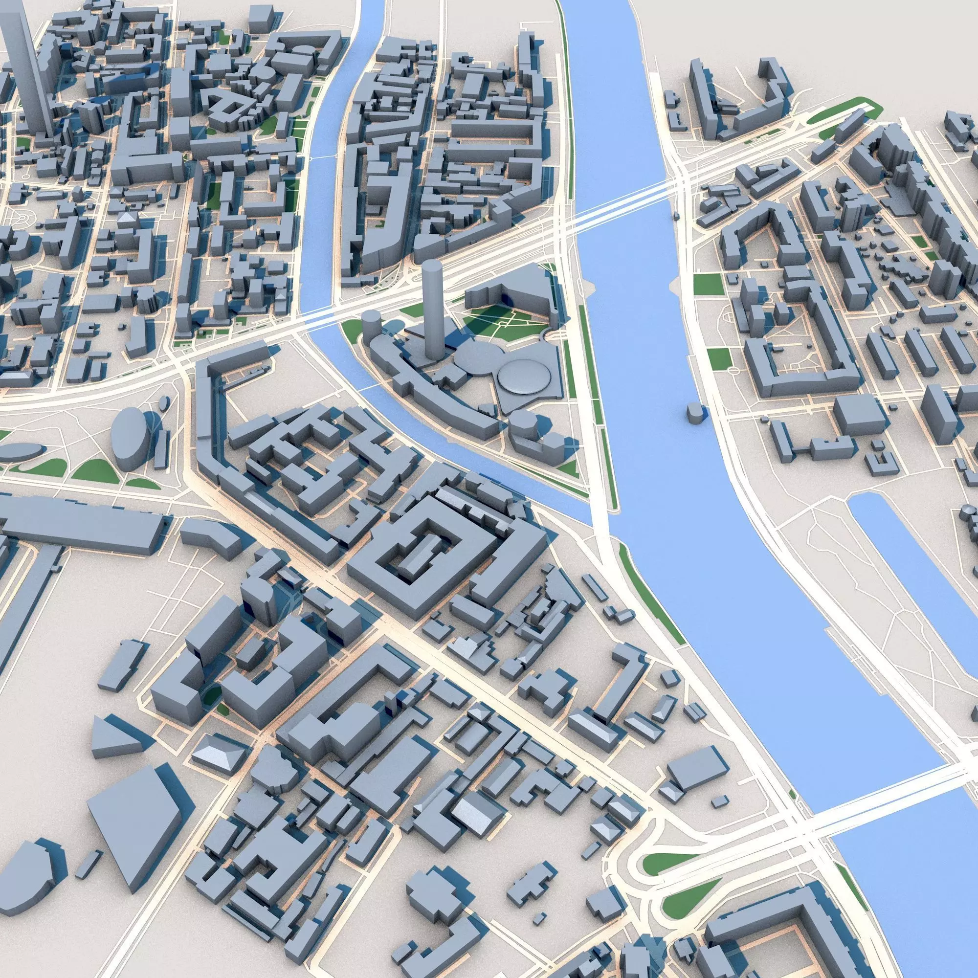 Moscow City Russia 3D model_0