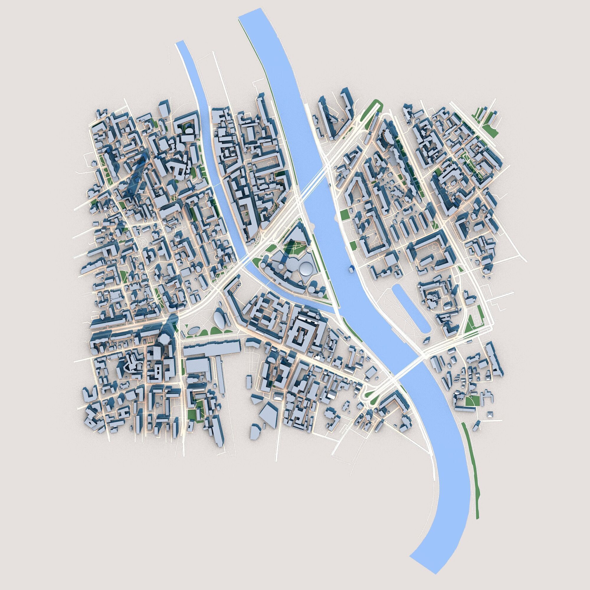 Moscow City Russia 3D model_1