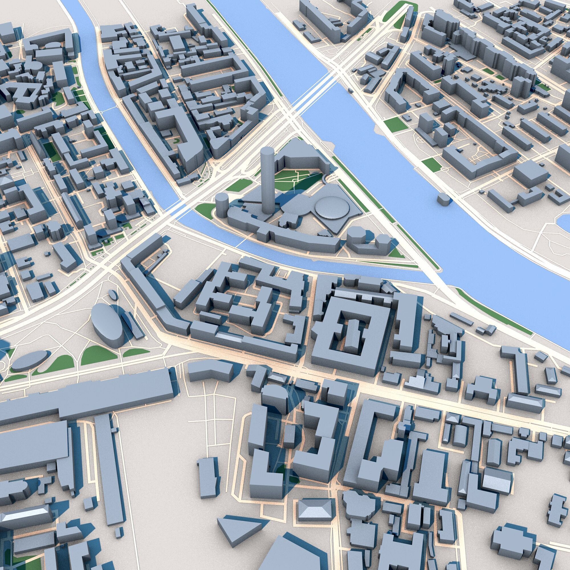 Moscow City Russia 3D model_6