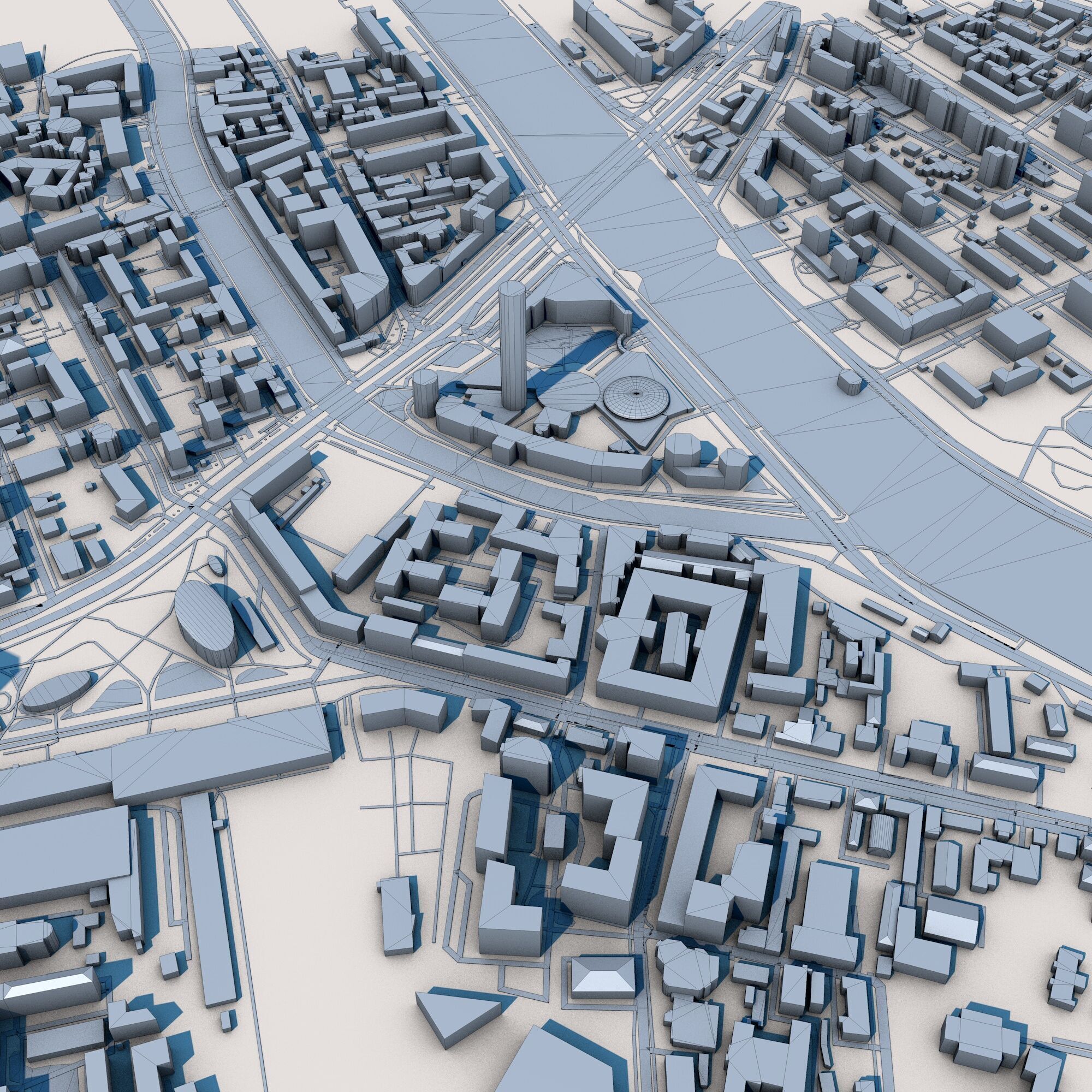 Moscow City Russia 3D model_7