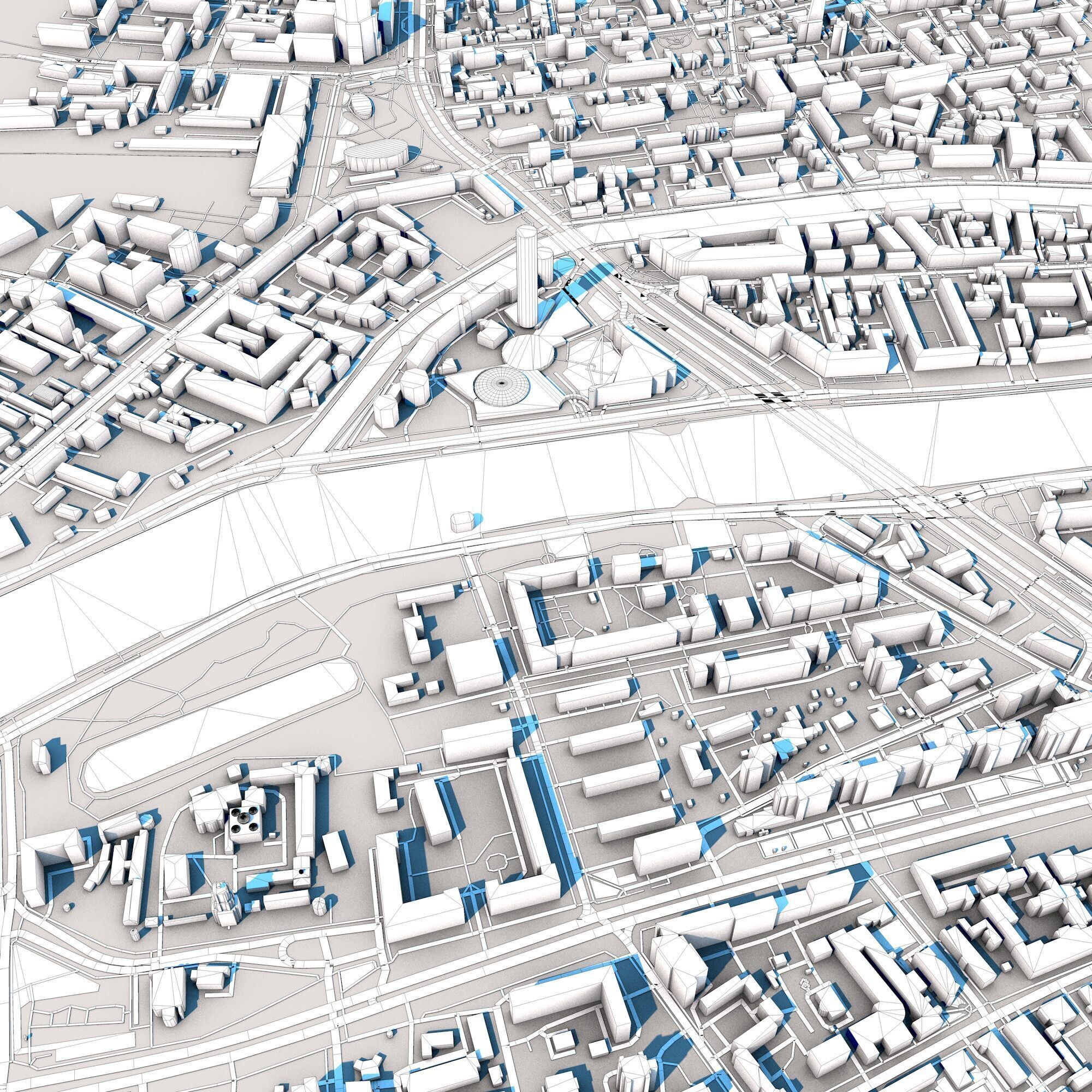Moscow City Russia 3D model_8