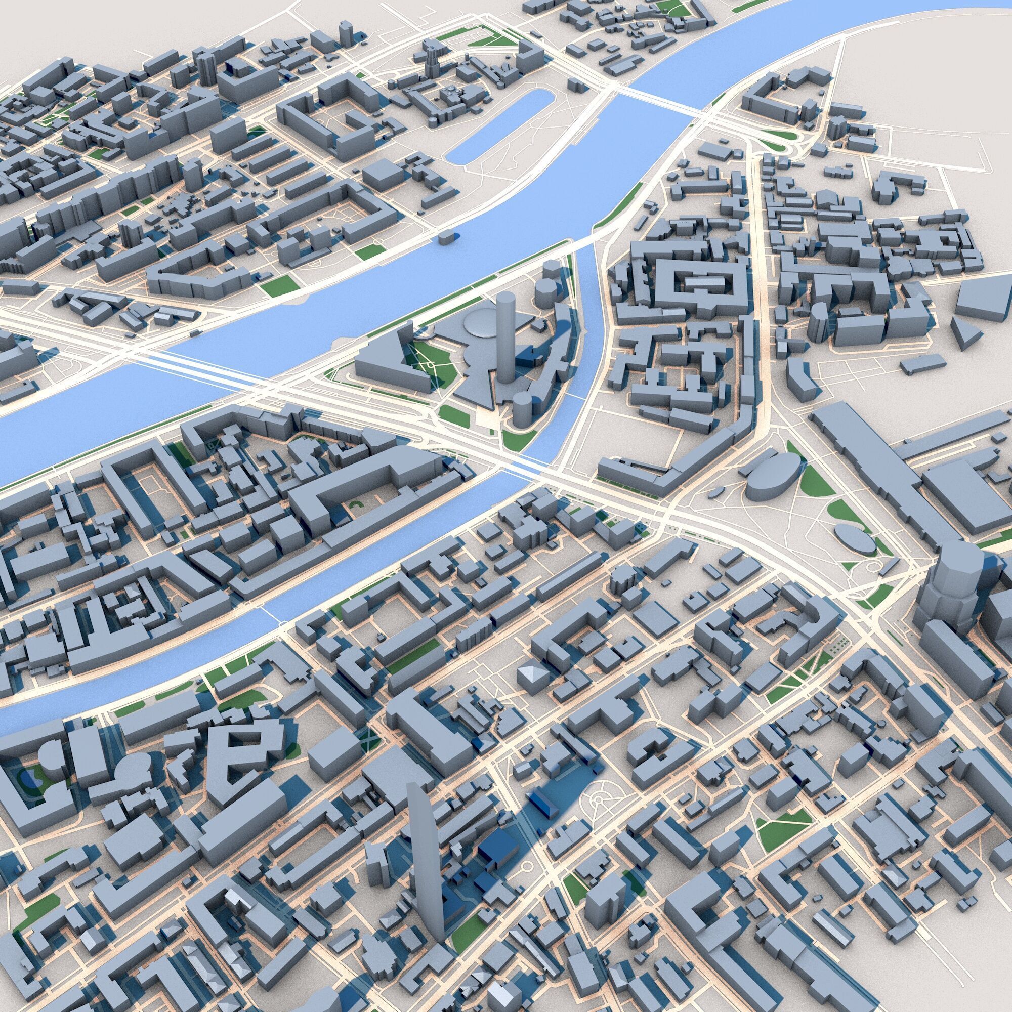 Moscow City Russia 3D model_5
