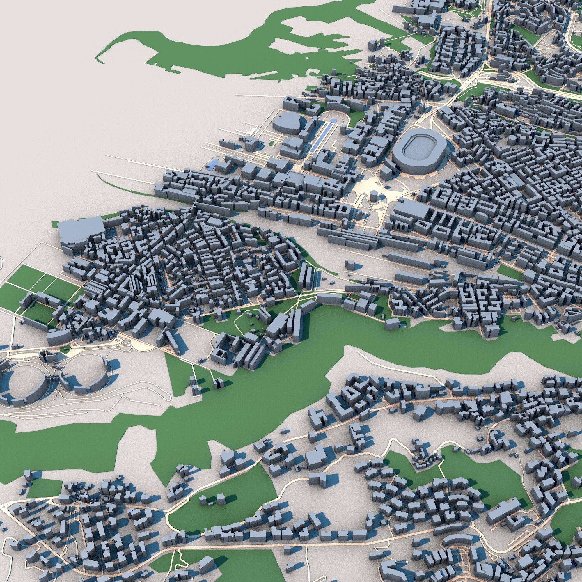 Napoli City Italy 3D model_4