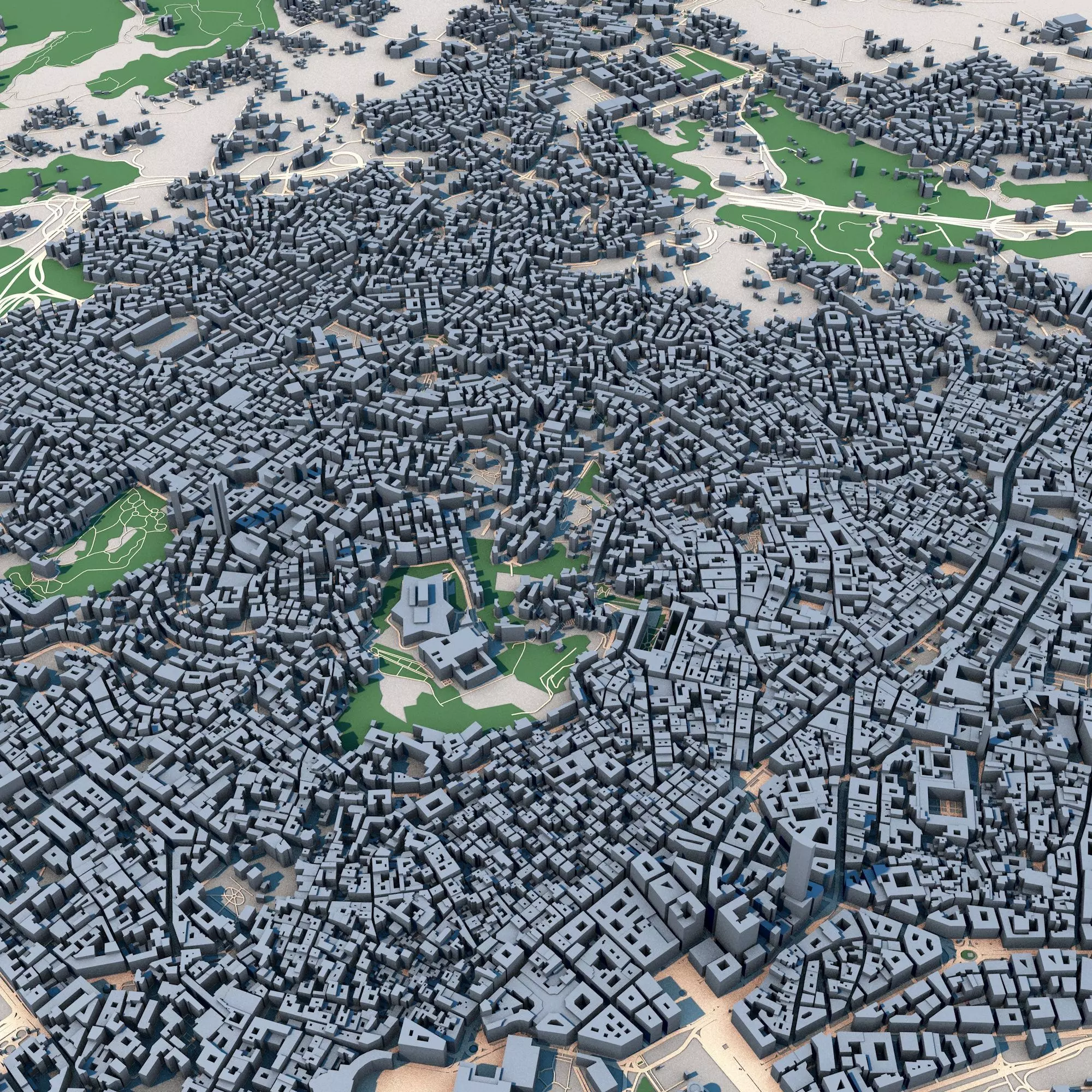 Napoli City Italy 3D model_0