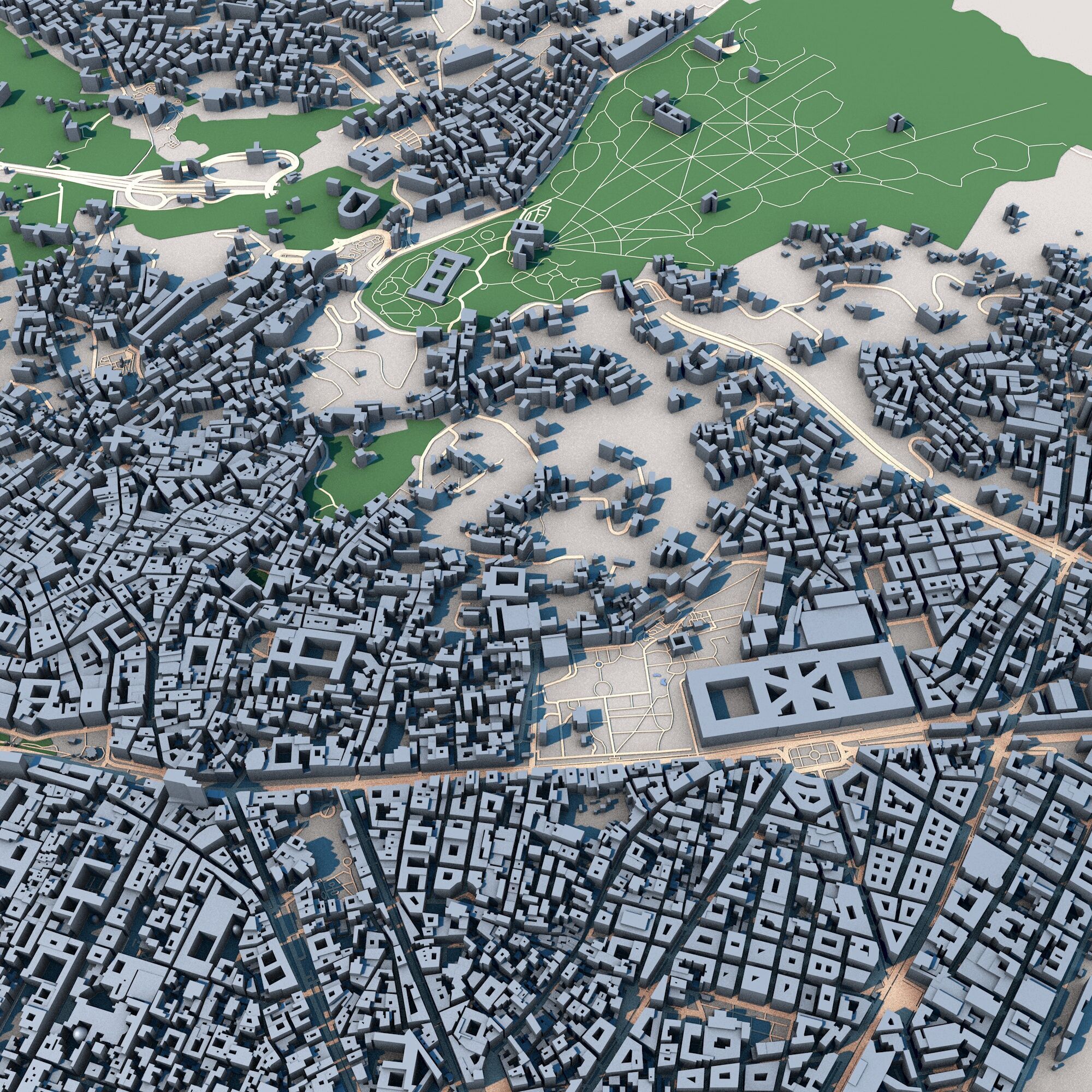 Napoli City Italy 3D model_7