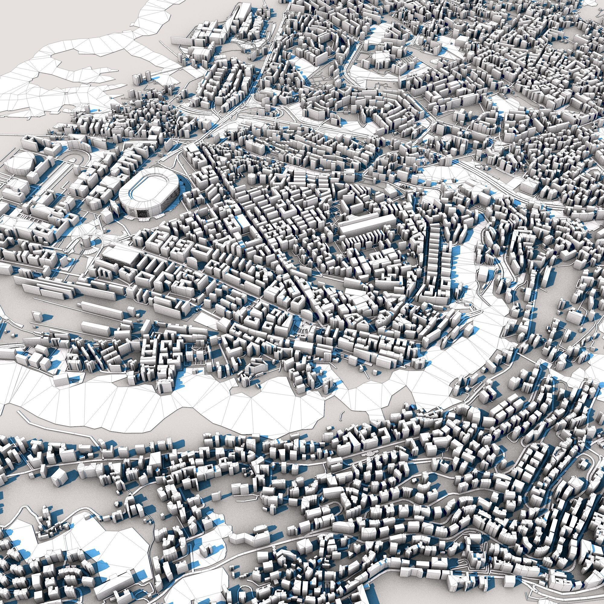 Napoli City Italy 3D model_14