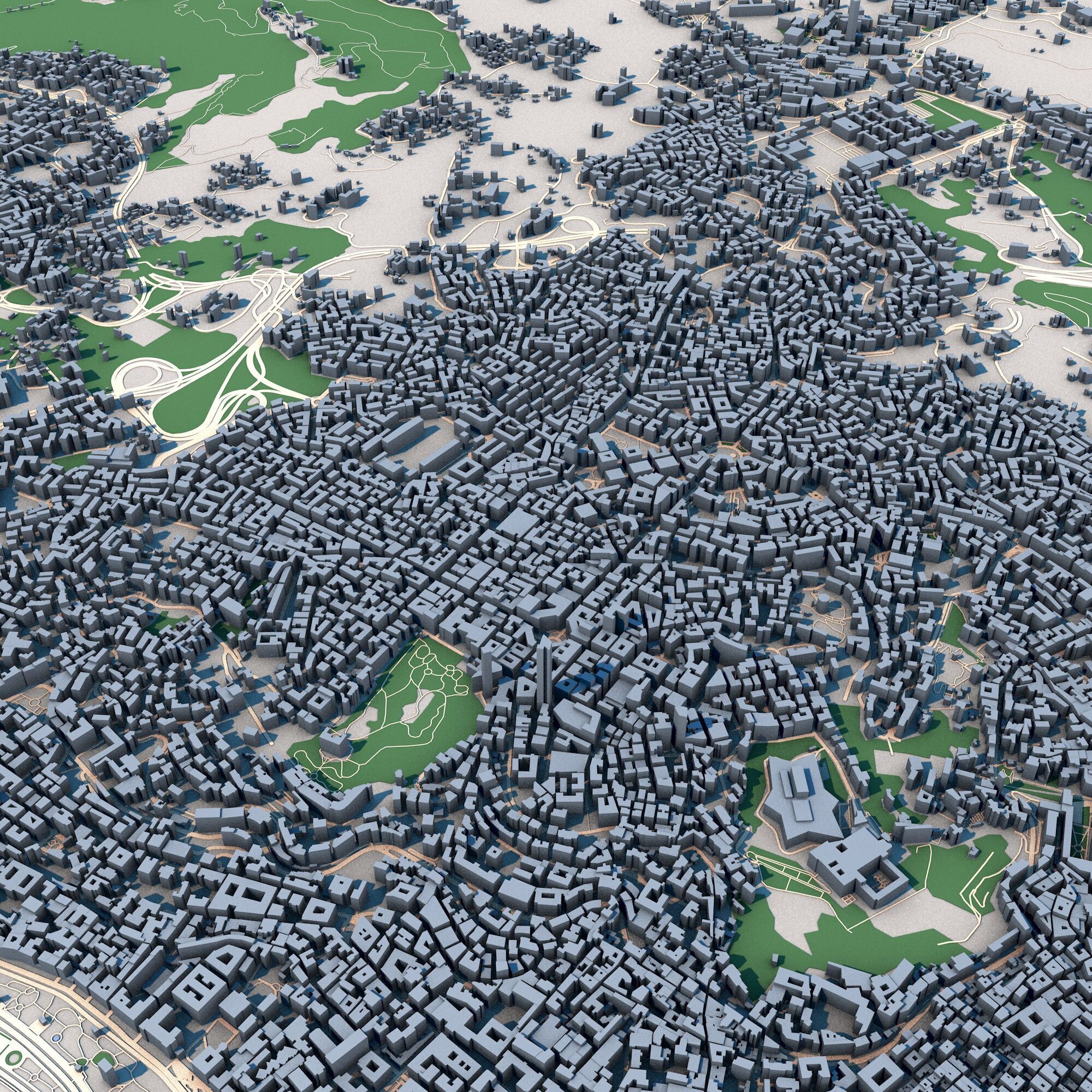 Napoli City Italy 3D model_1