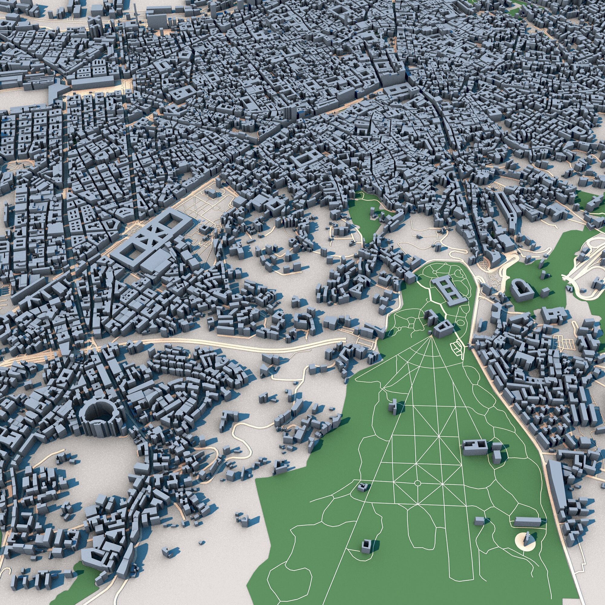 Napoli City Italy 3D model_10