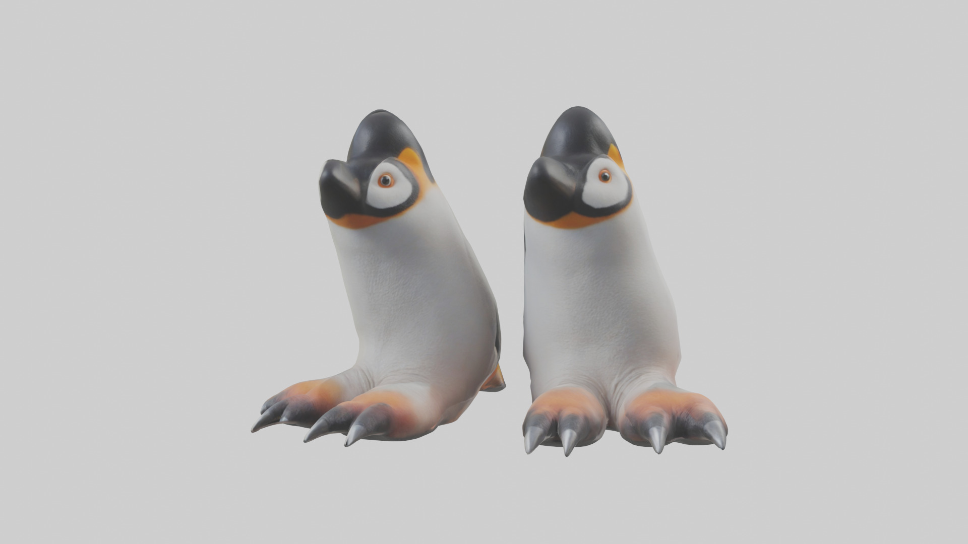 Penguin Feet Model Low-poly 3D model_9