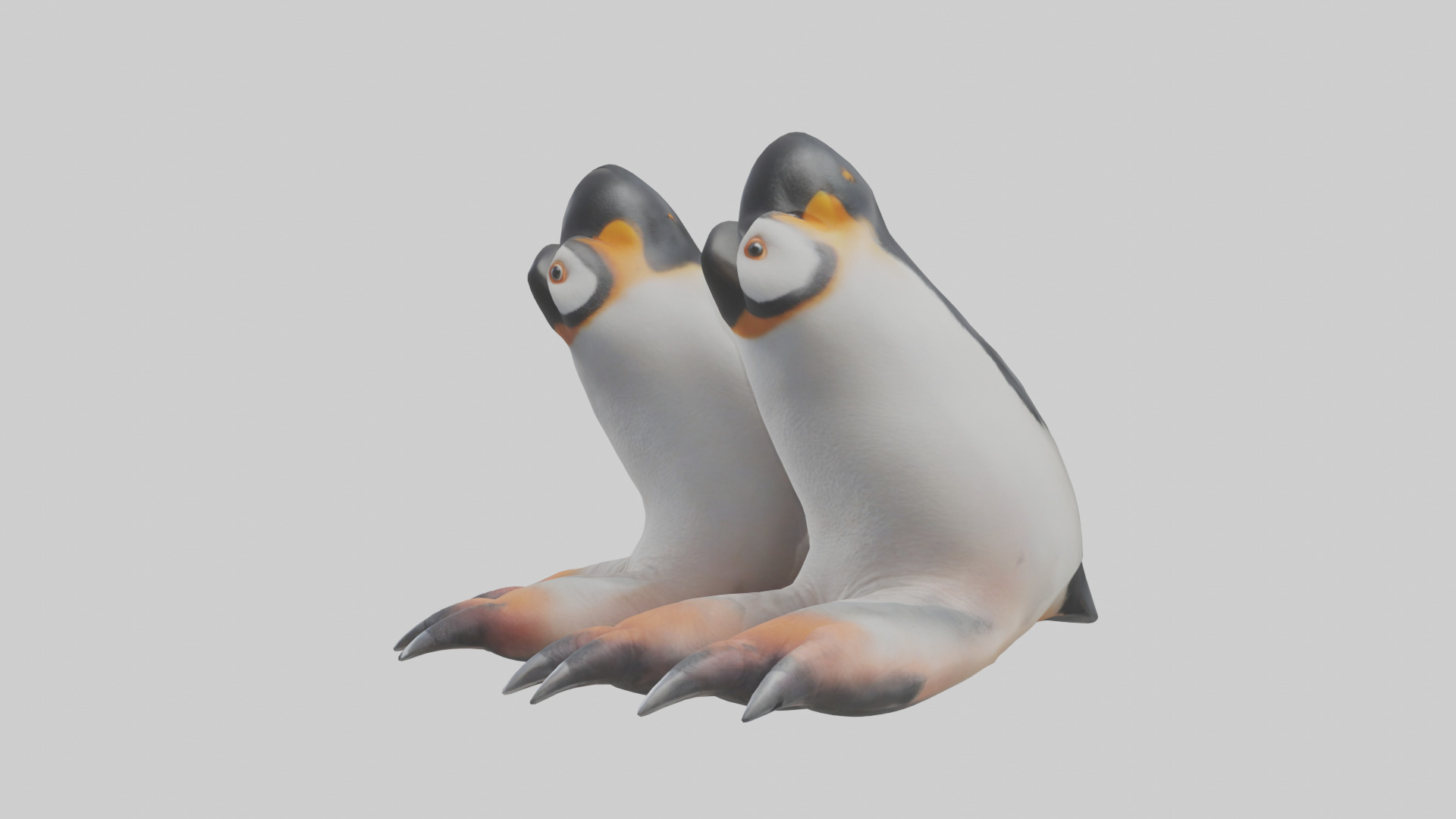 Penguin Feet Model Low-poly 3D model_8