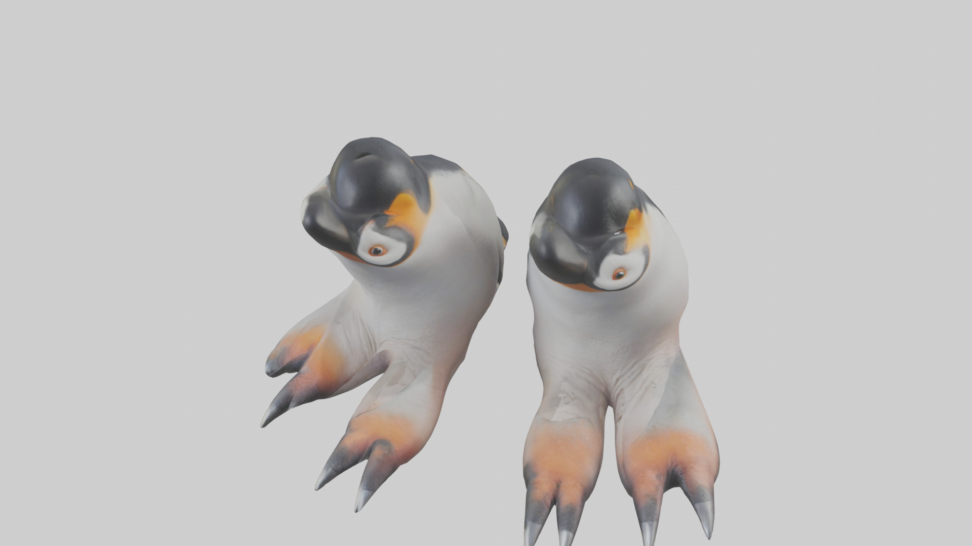 Penguin Feet Model Low-poly 3D model_16