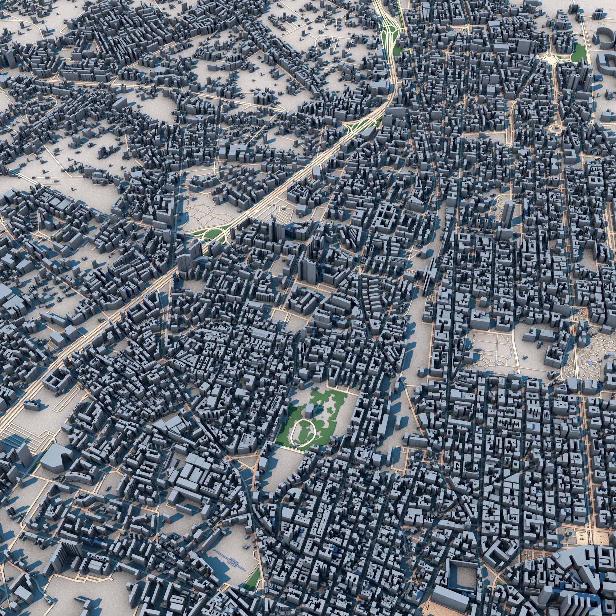 Palermo City Italy 3D model_4