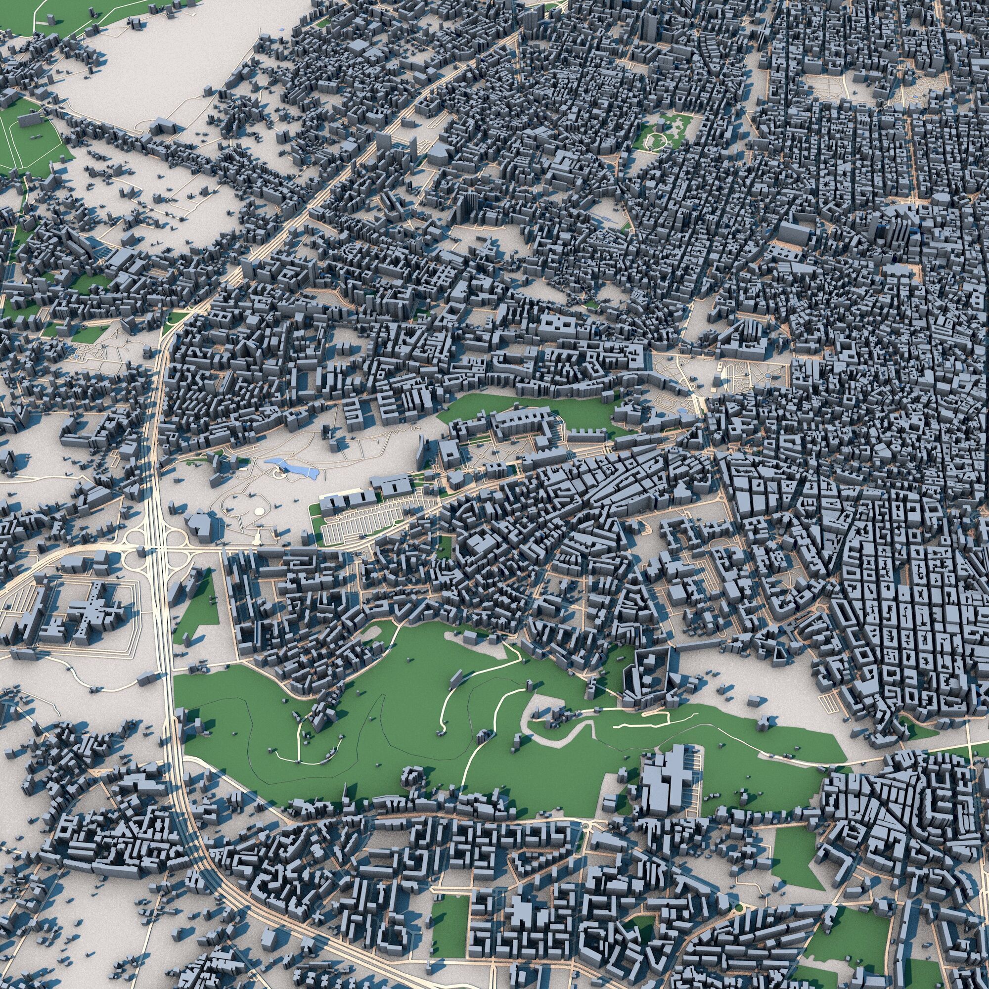 Palermo City Italy 3D model_3