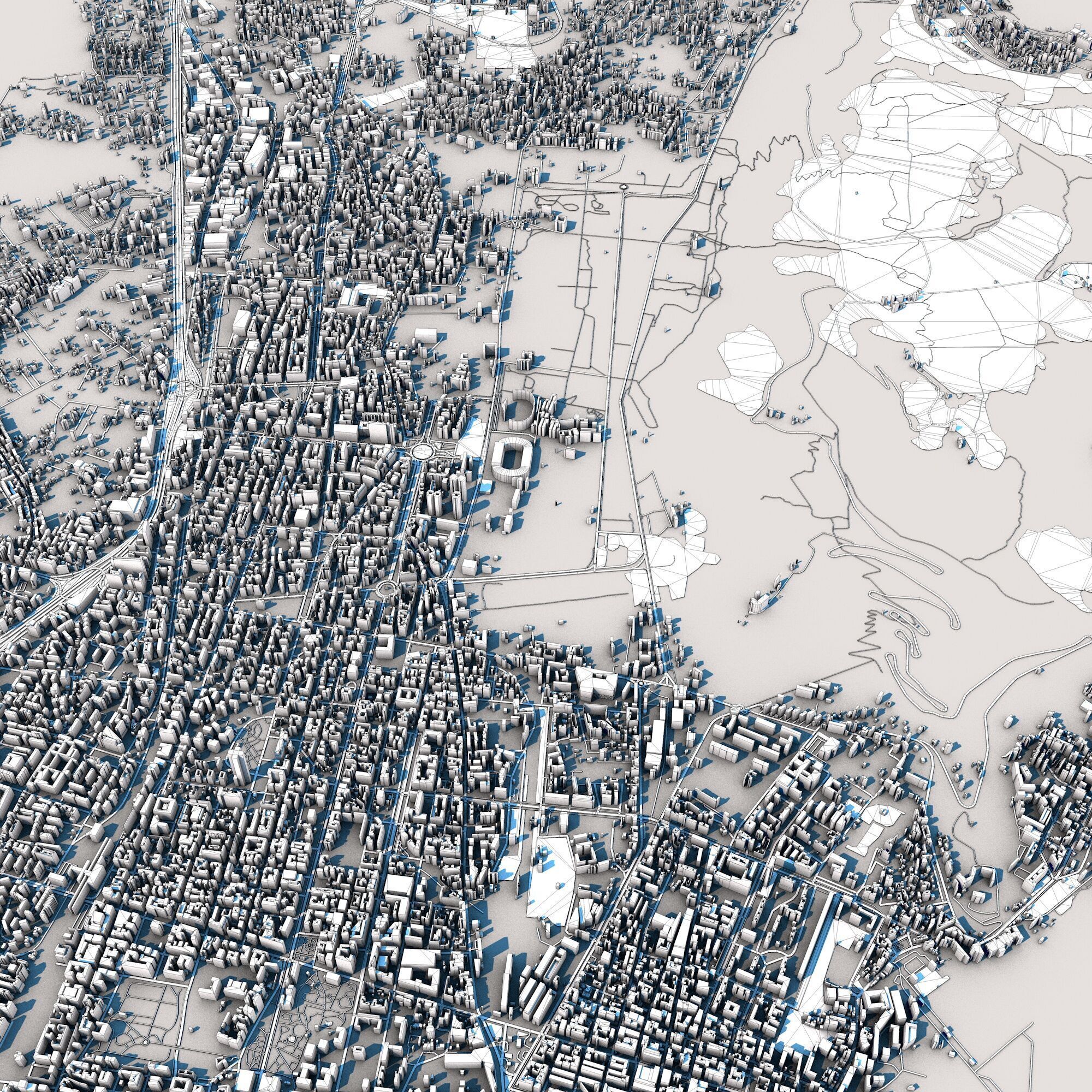 Palermo City Italy 3D model_8