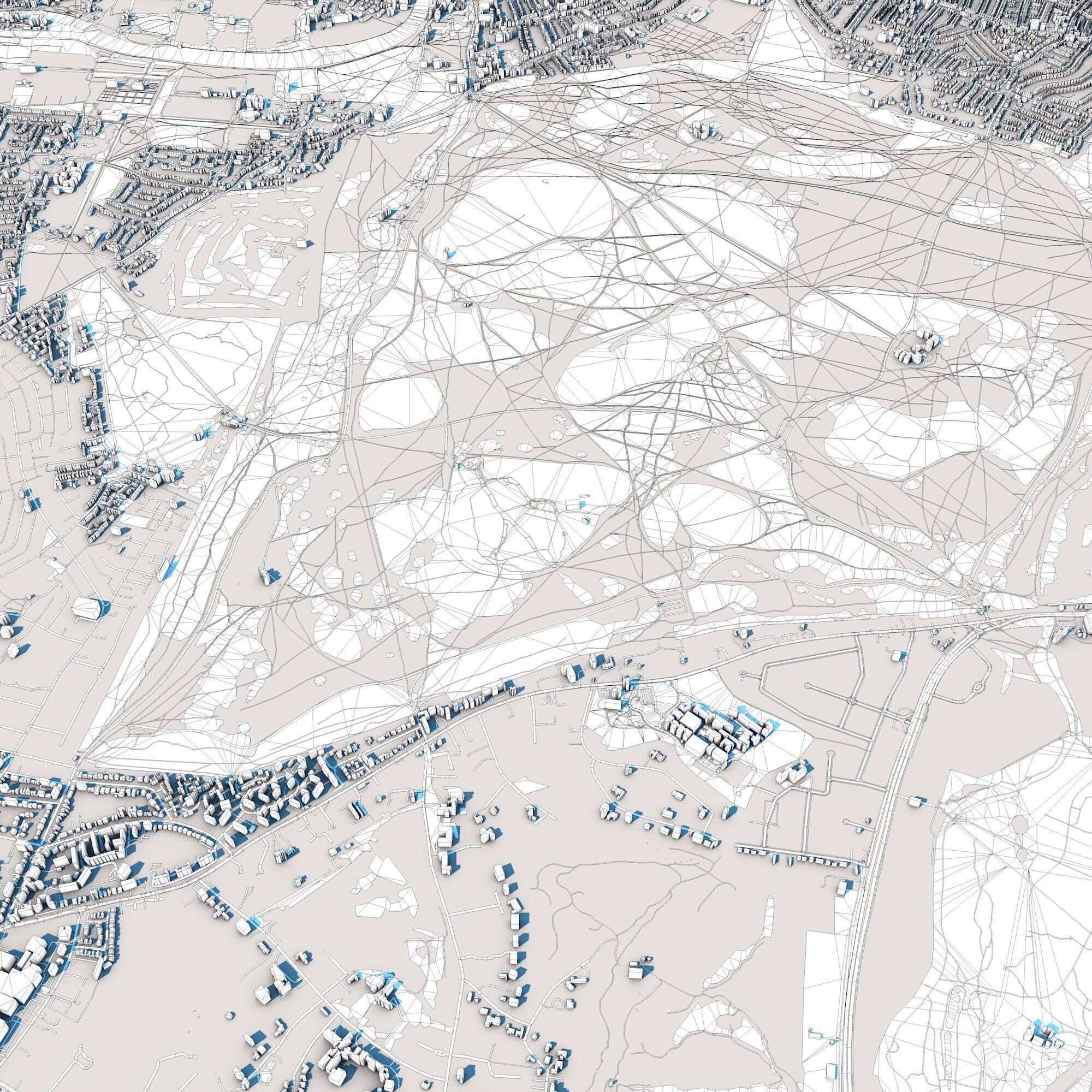 Richmond Park London England 3D model_11