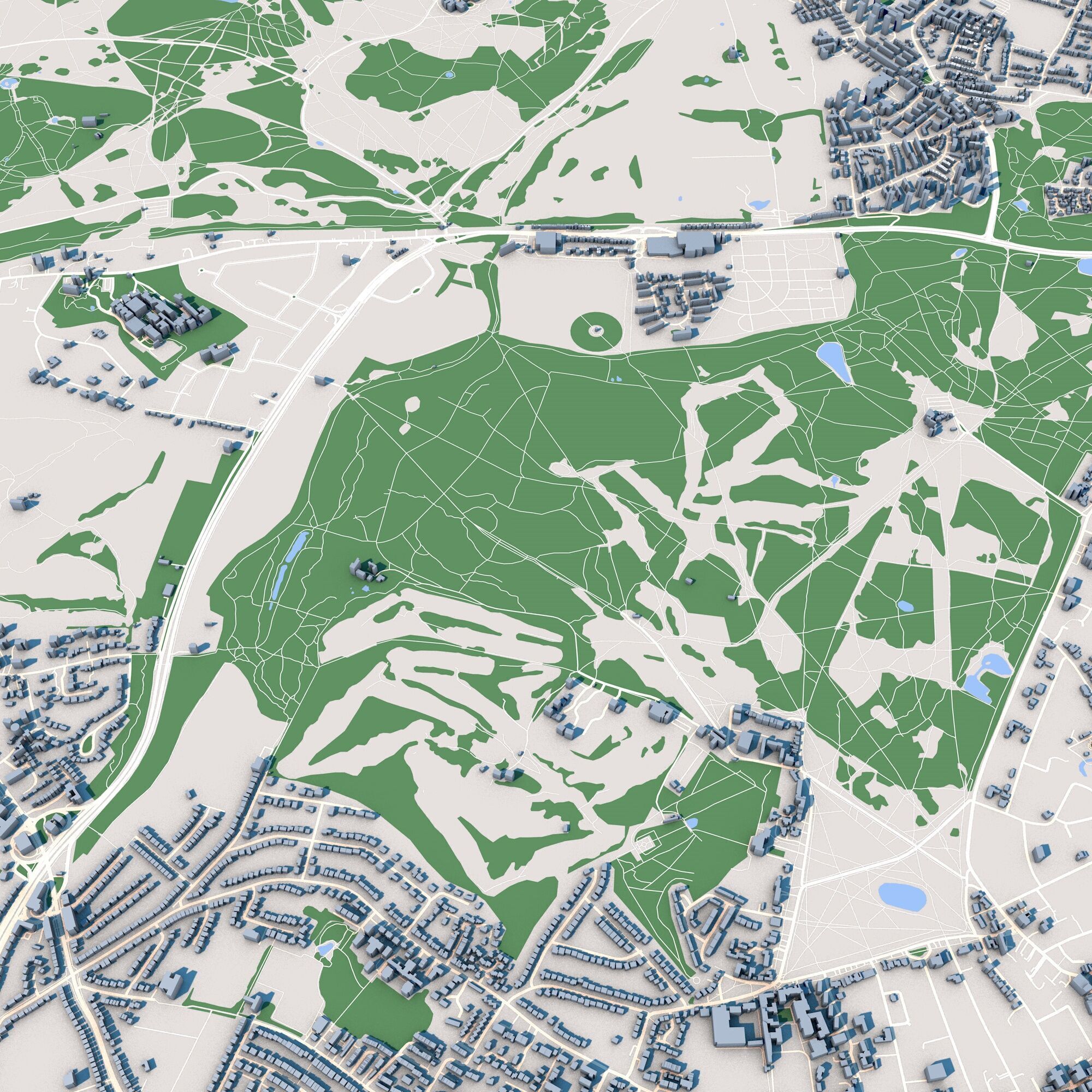 Richmond Park London England 3D model_7