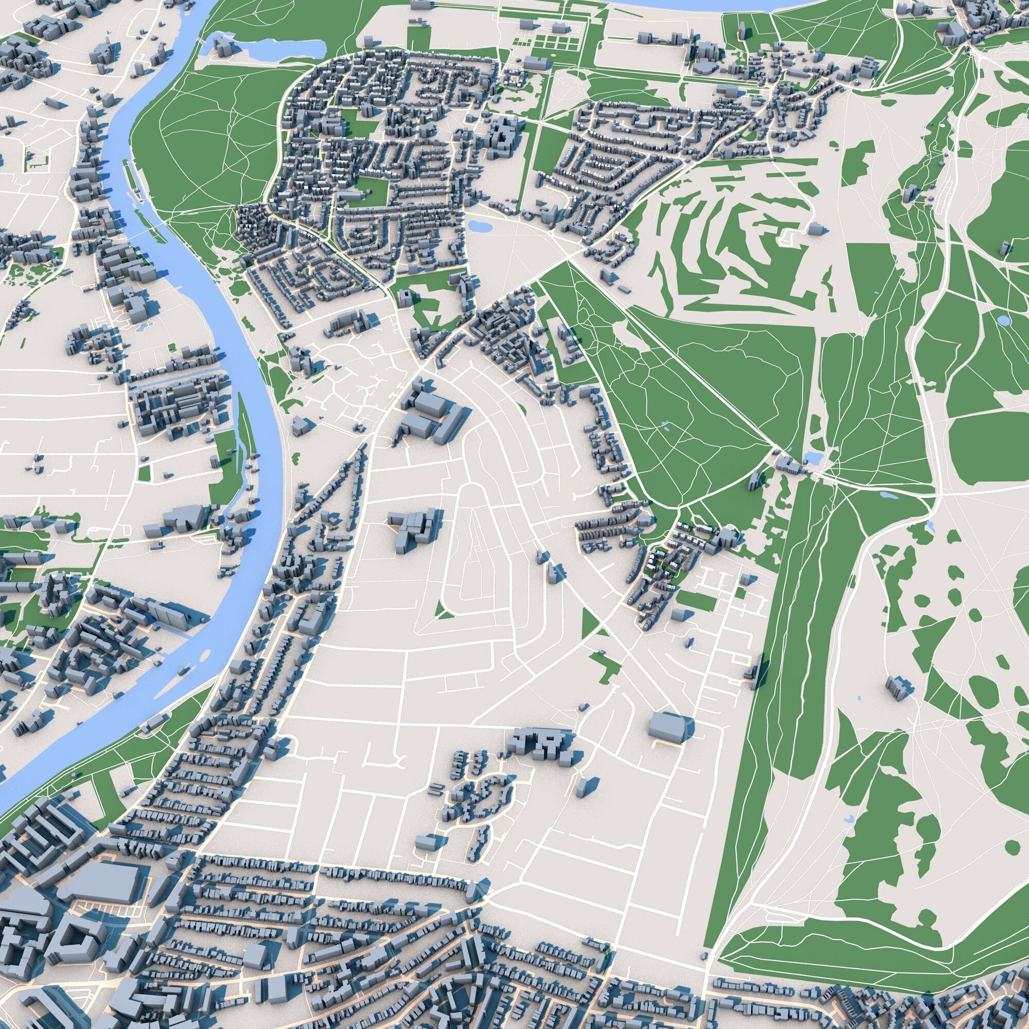 Richmond Park London England 3D model_3