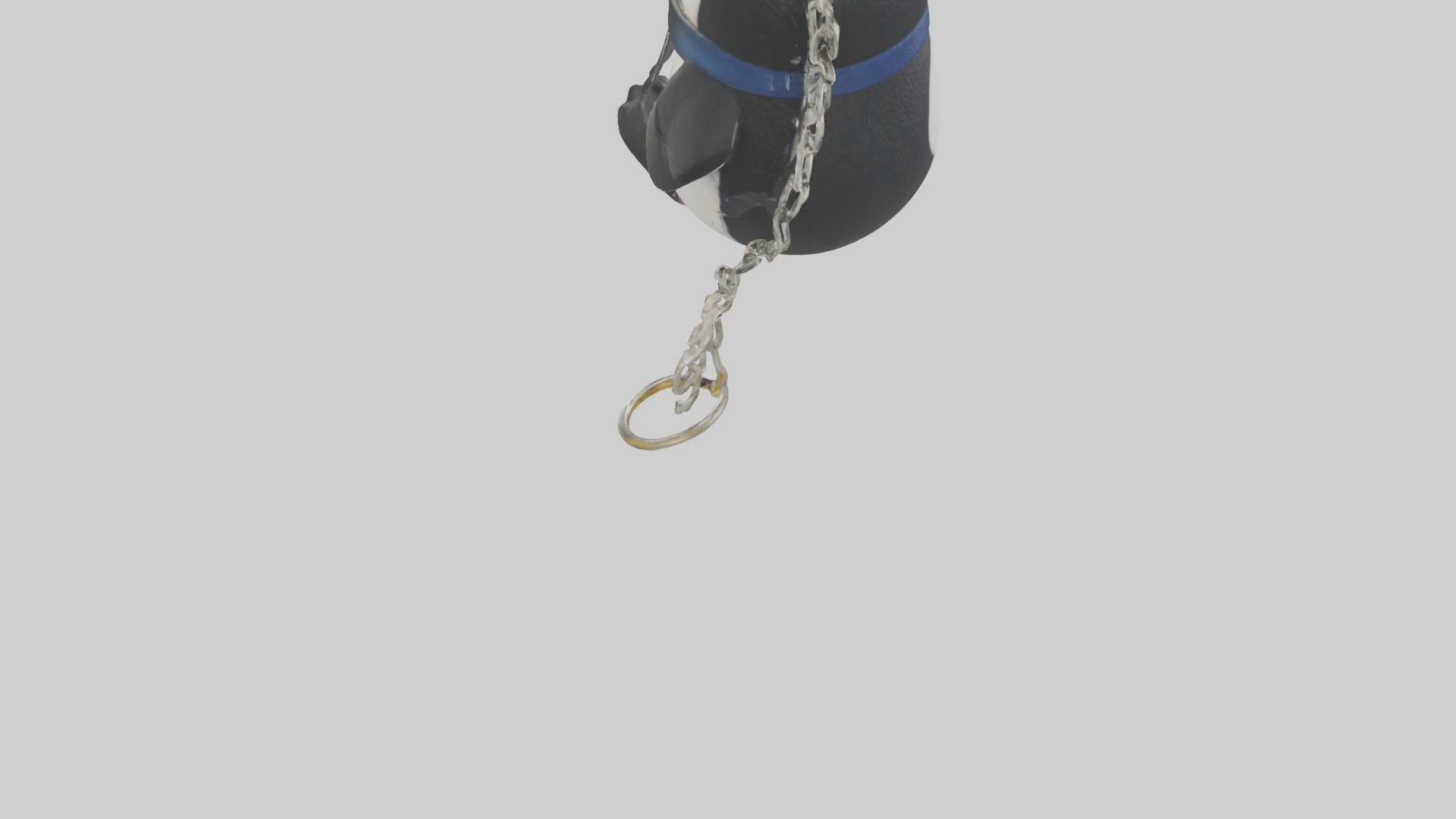 Penguin keychain model Low-poly 3D model_3