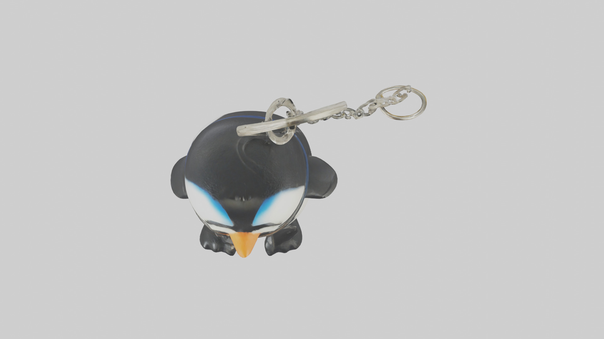 Penguin keychain model Low-poly 3D model_14