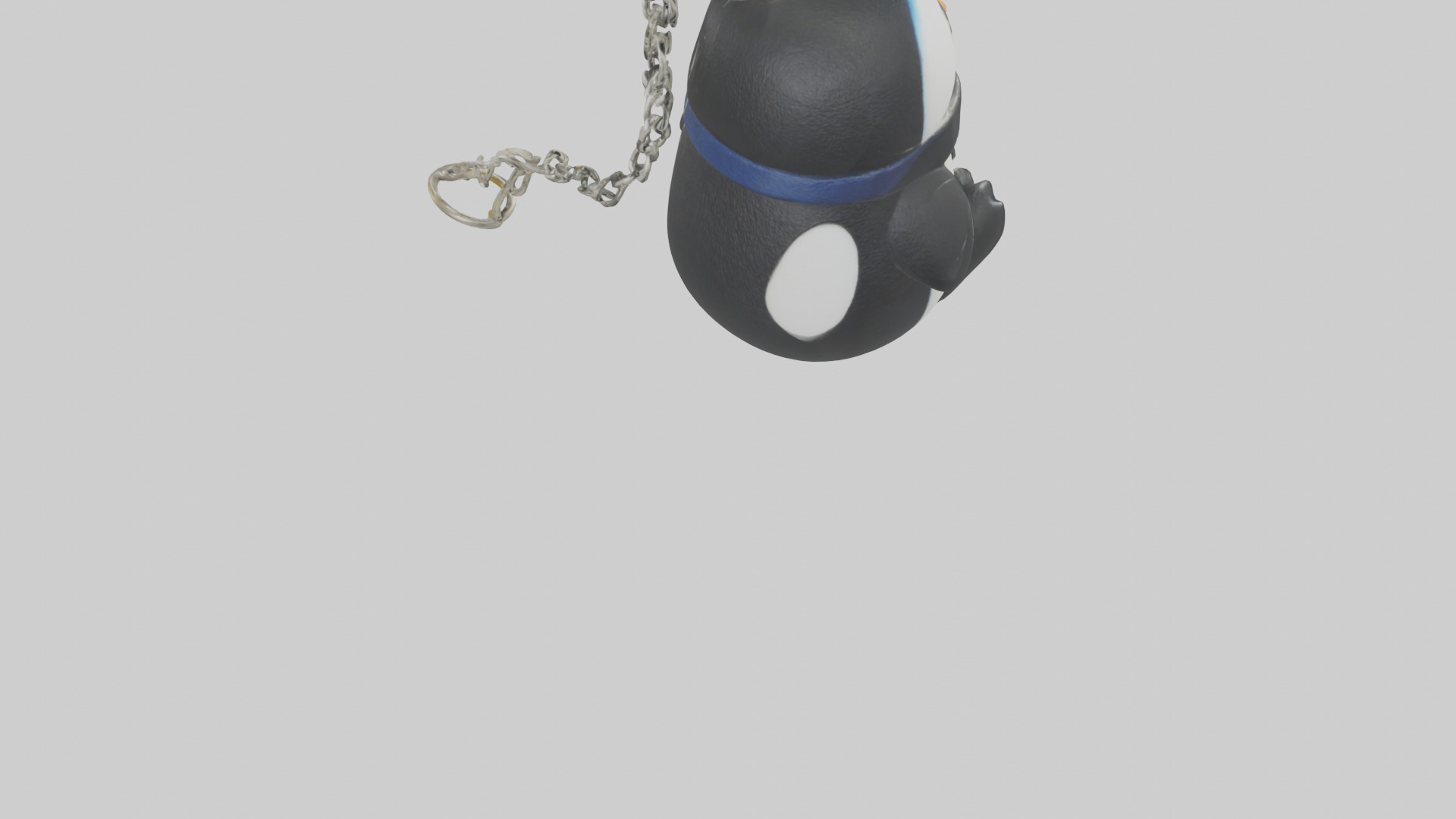 Penguin keychain model Low-poly 3D model_4