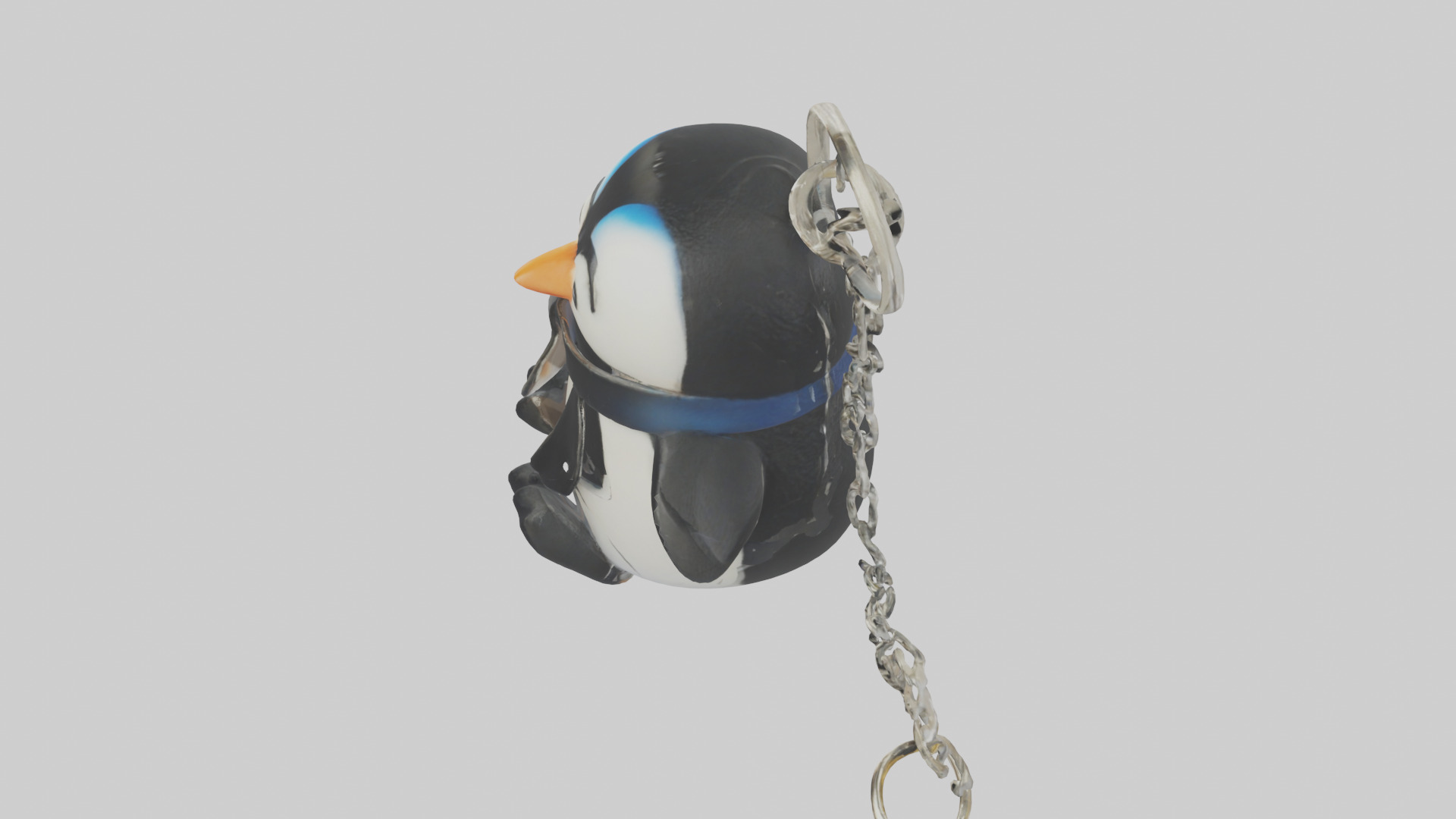 Penguin keychain model Low-poly 3D model_17