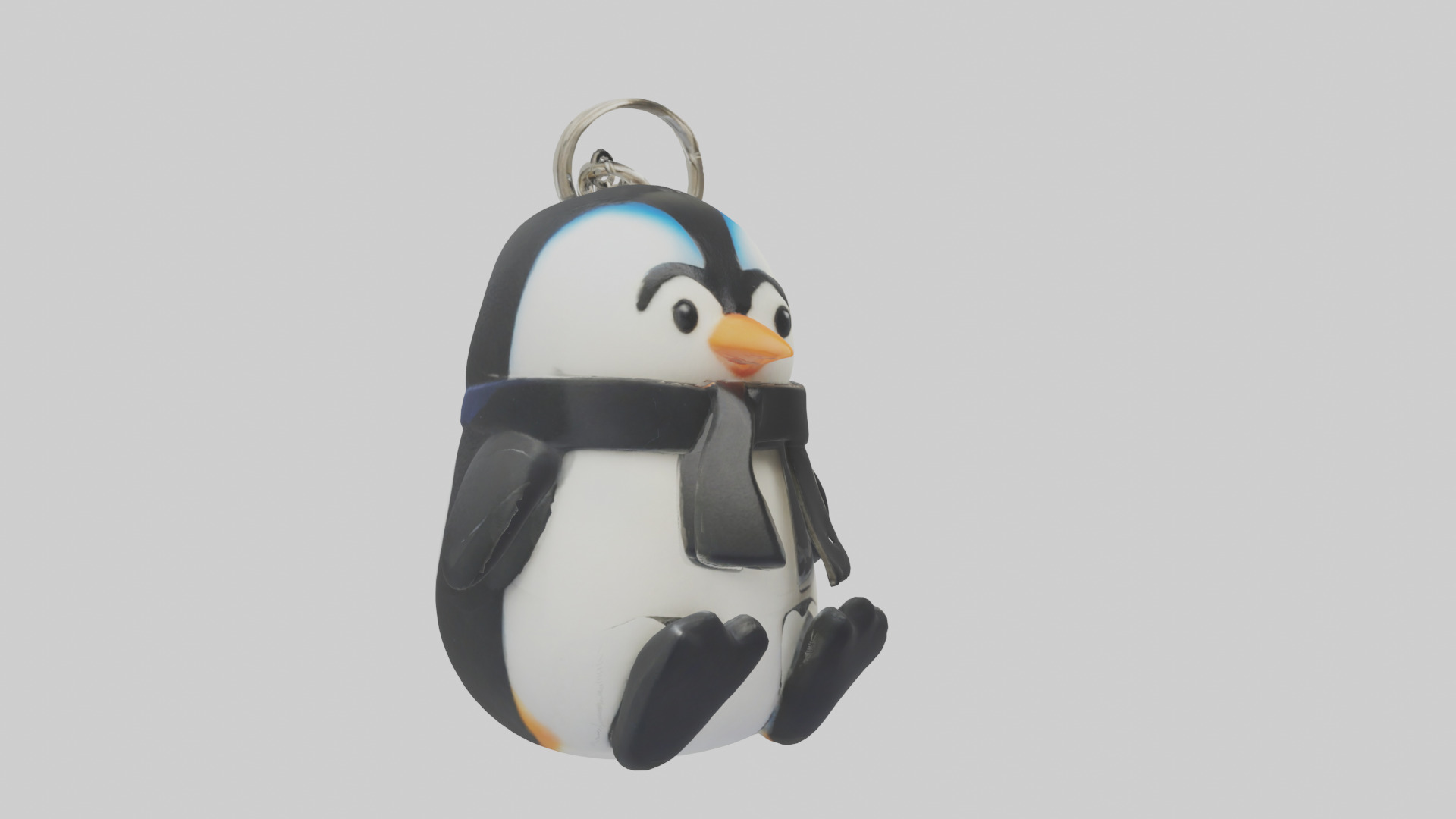 Penguin keychain model Low-poly 3D model_11