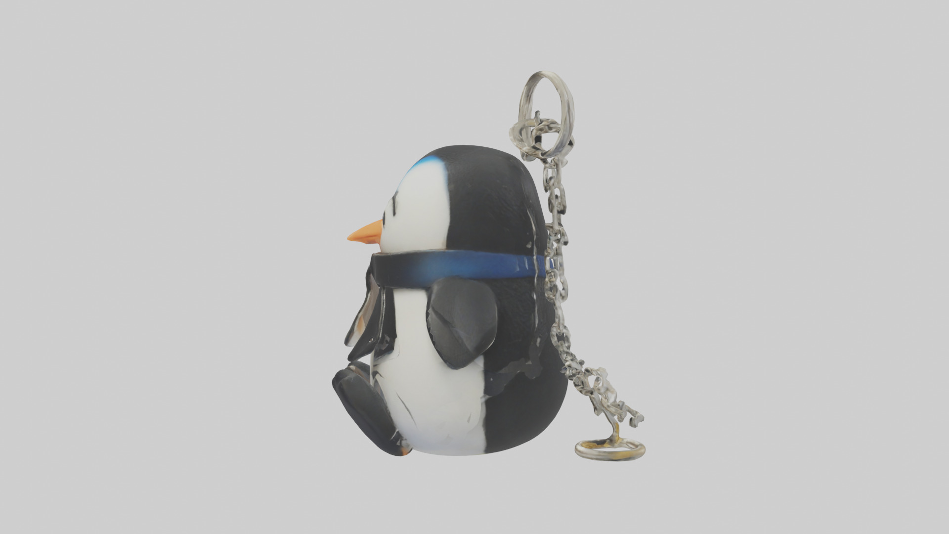 Penguin keychain model Low-poly 3D model_12