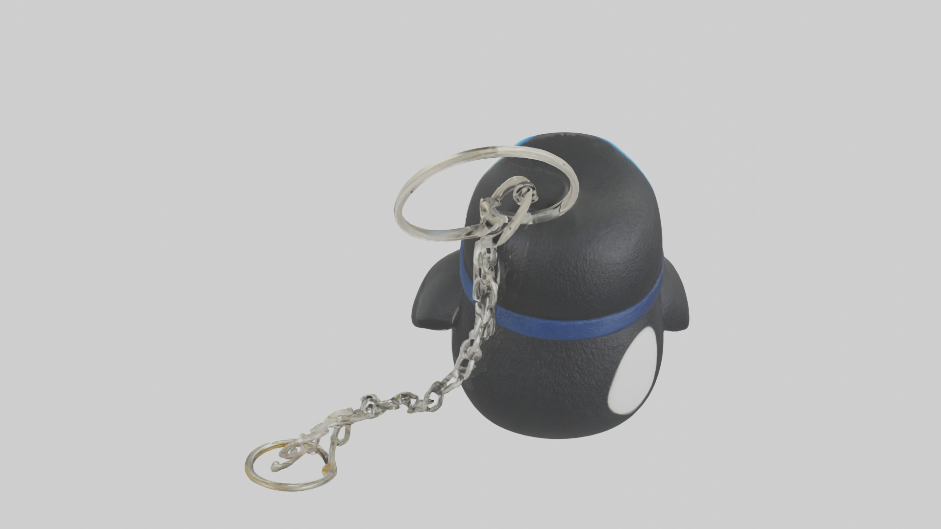 Penguin keychain model Low-poly 3D model_15