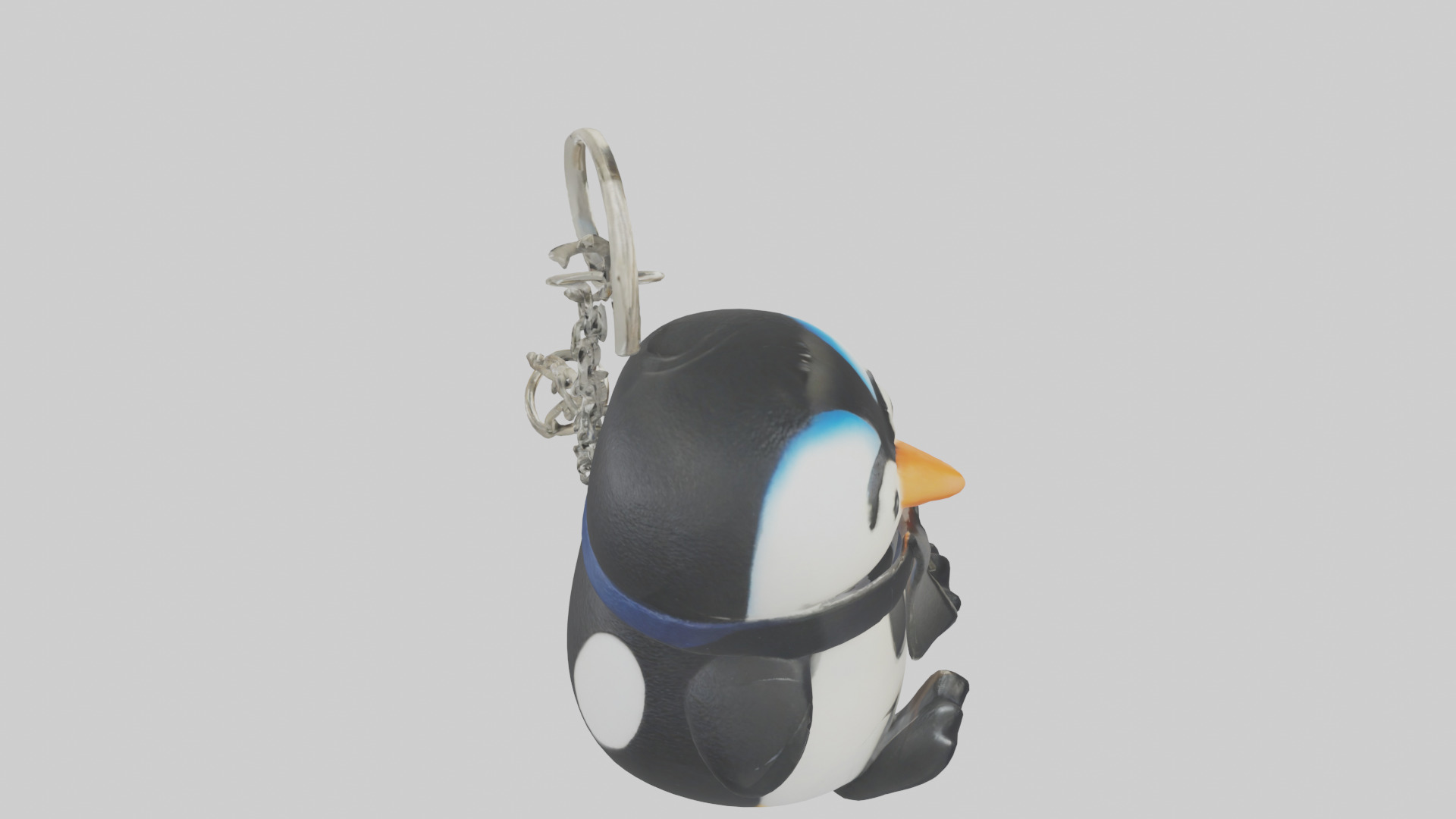Penguin keychain model Low-poly 3D model_18