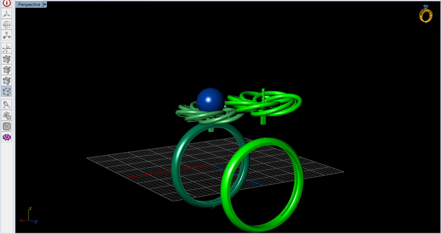 Infinite Blossom Ring 3D print model_13