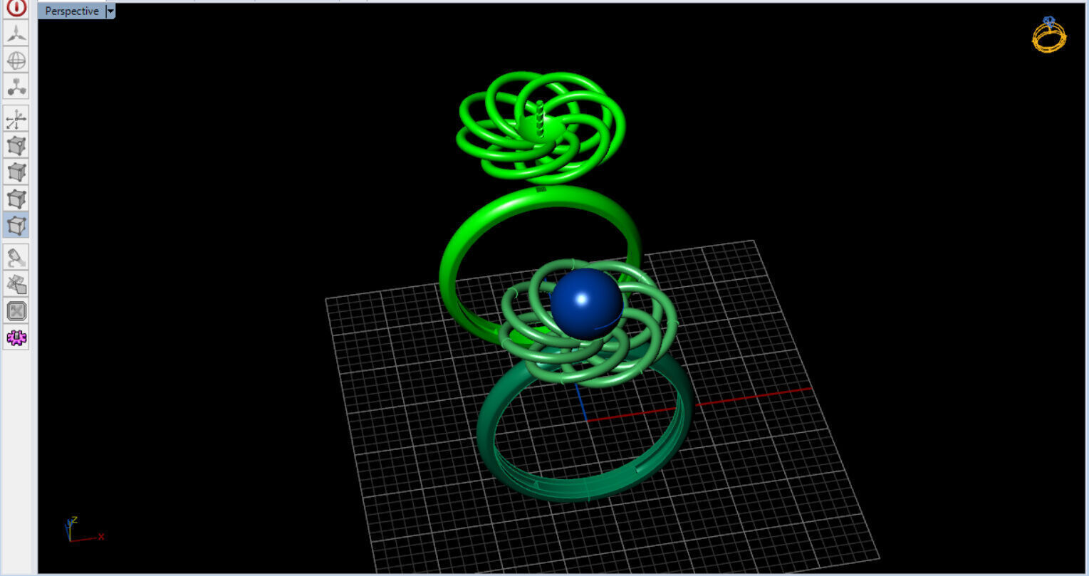 Infinite Blossom Ring 3D print model_8