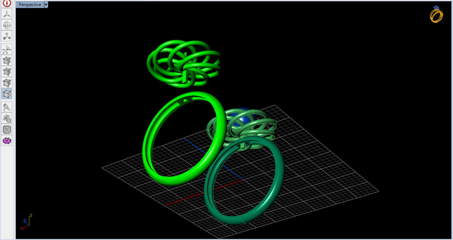 Infinite Blossom Ring 3D print model_15