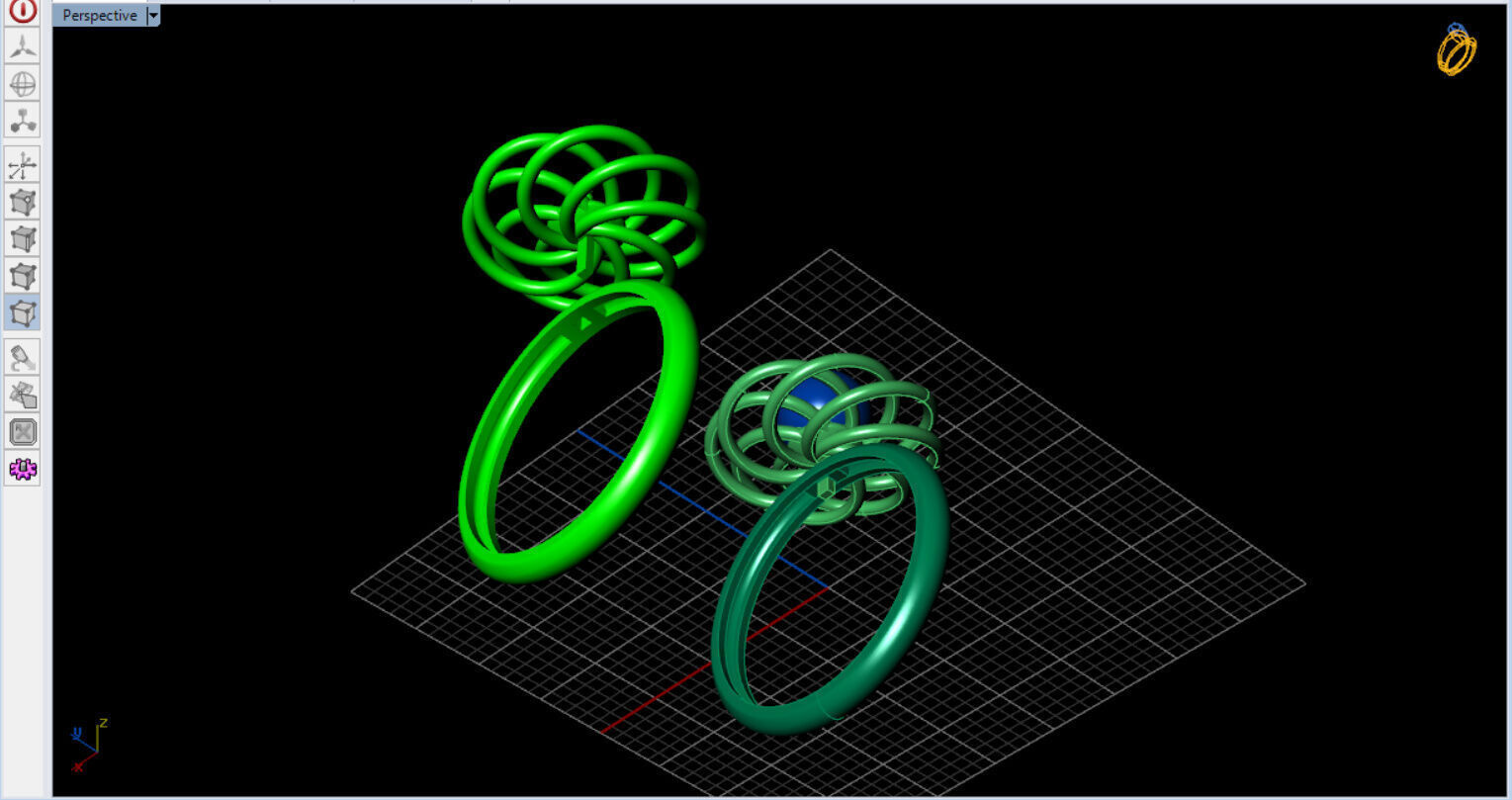 Infinite Blossom Ring 3D print model_16