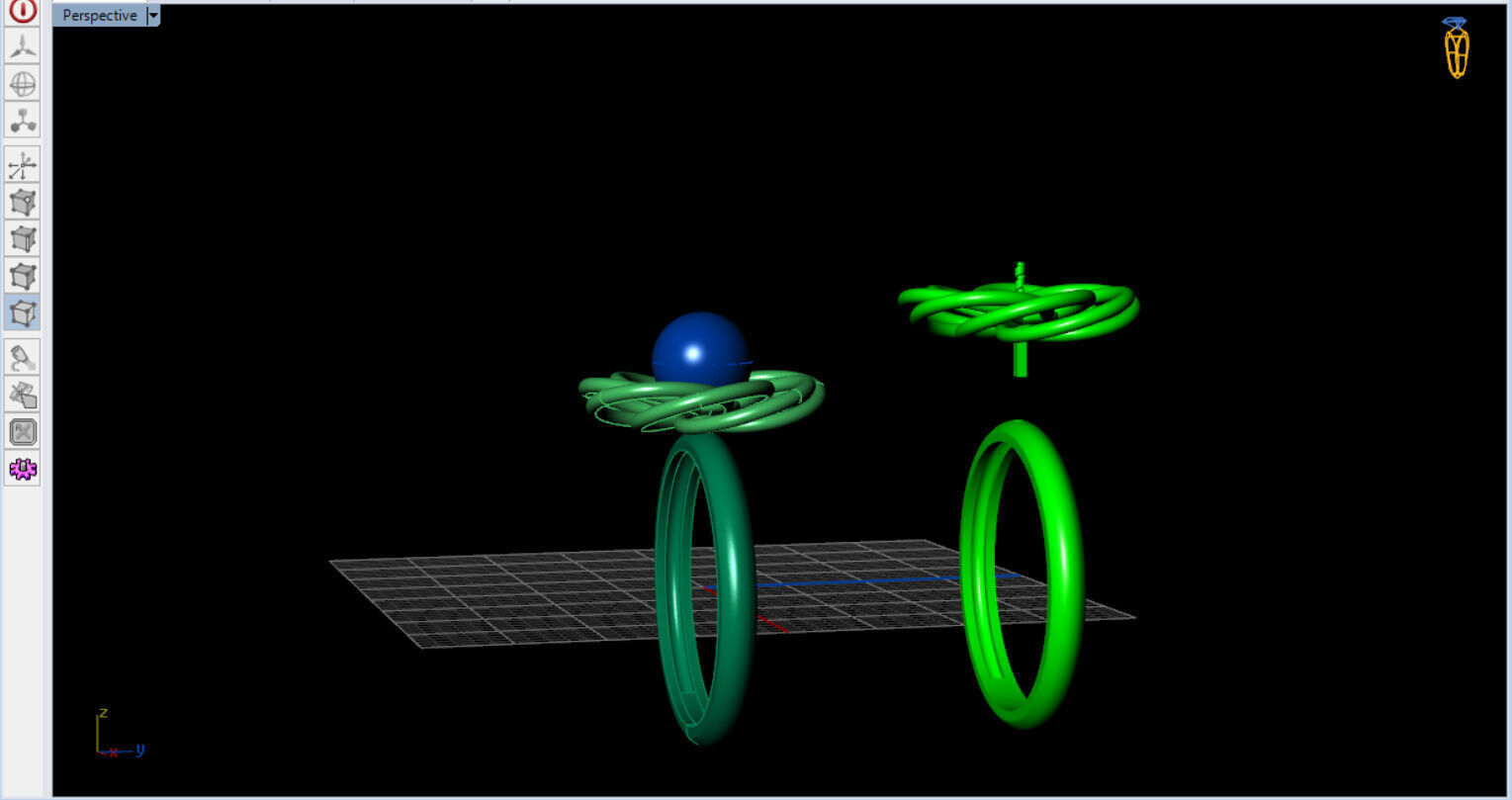 Infinite Blossom Ring 3D print model_29