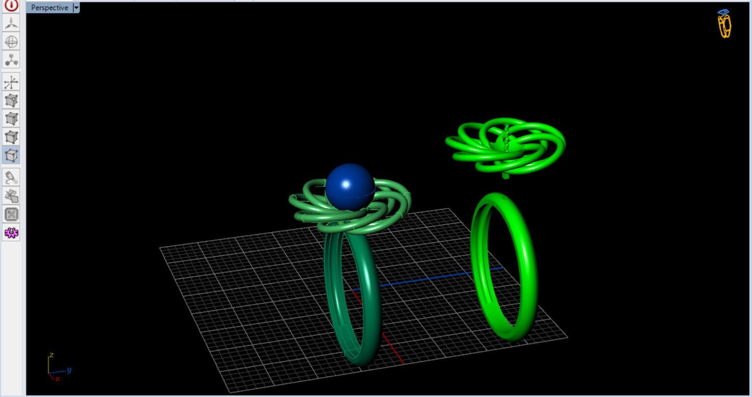 Infinite Blossom Ring 3D print model_11