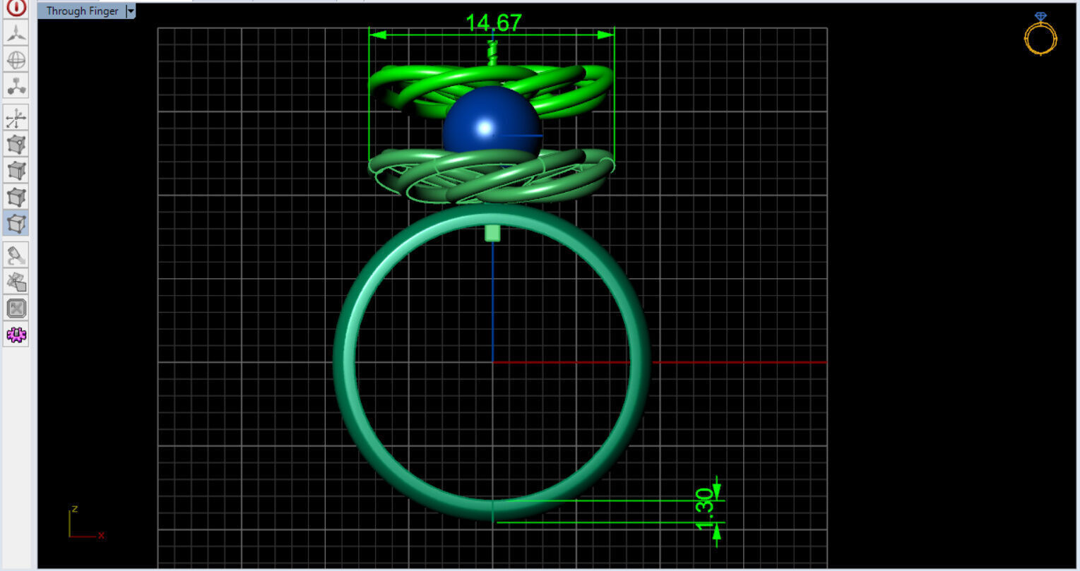 Infinite Blossom Ring 3D print model_5
