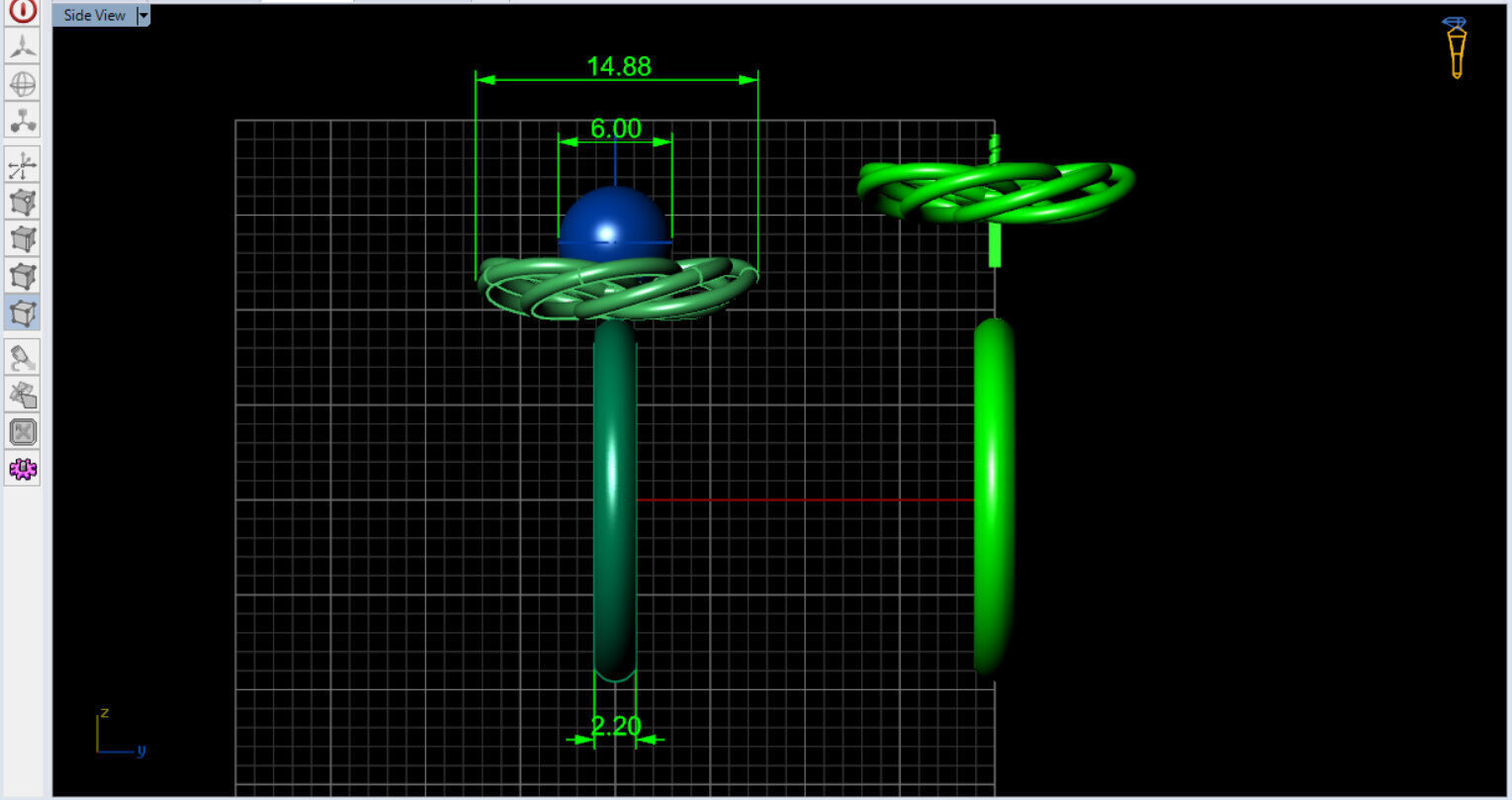 Infinite Blossom Ring 3D print model_6
