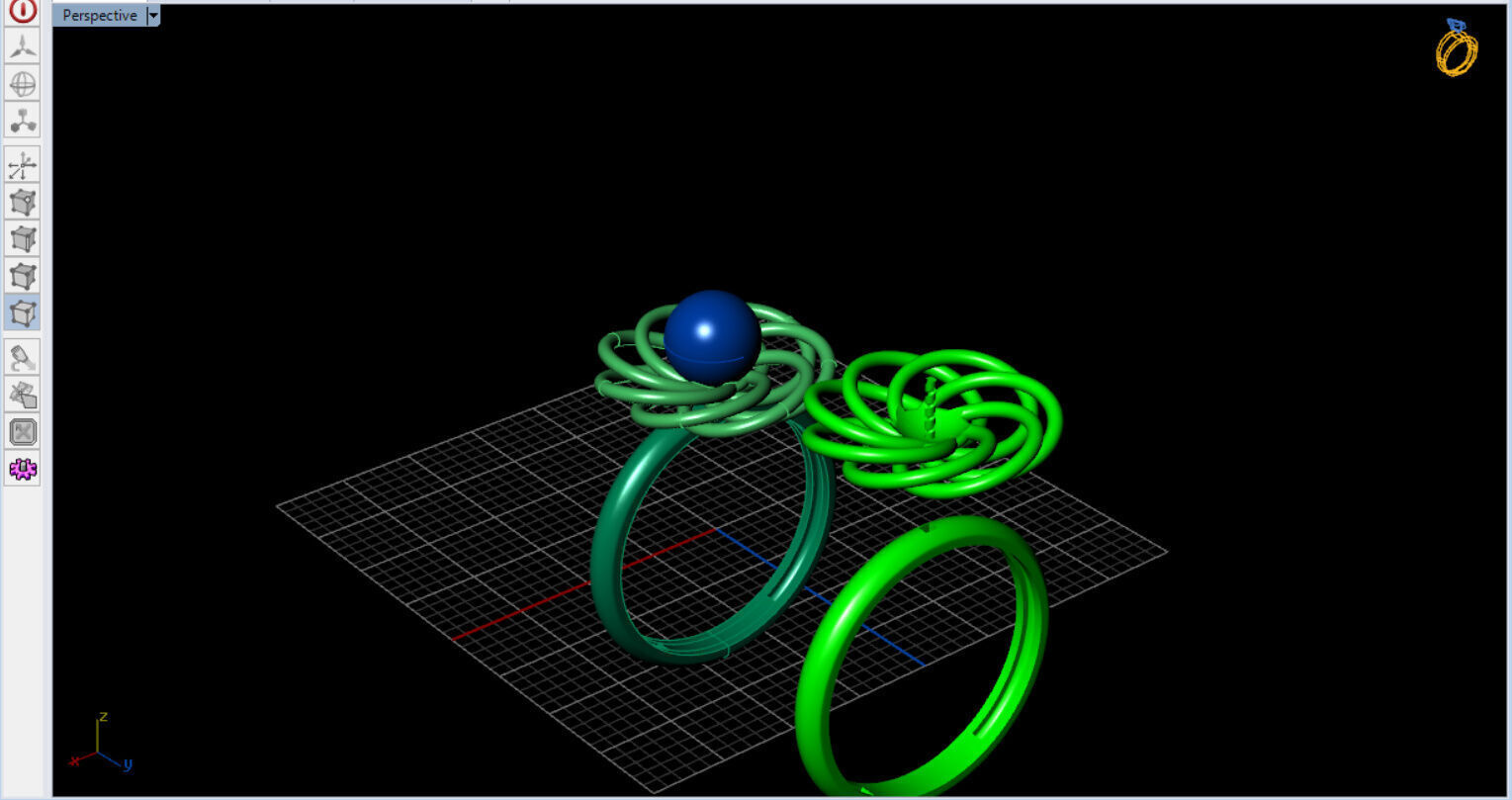 Infinite Blossom Ring 3D print model_28